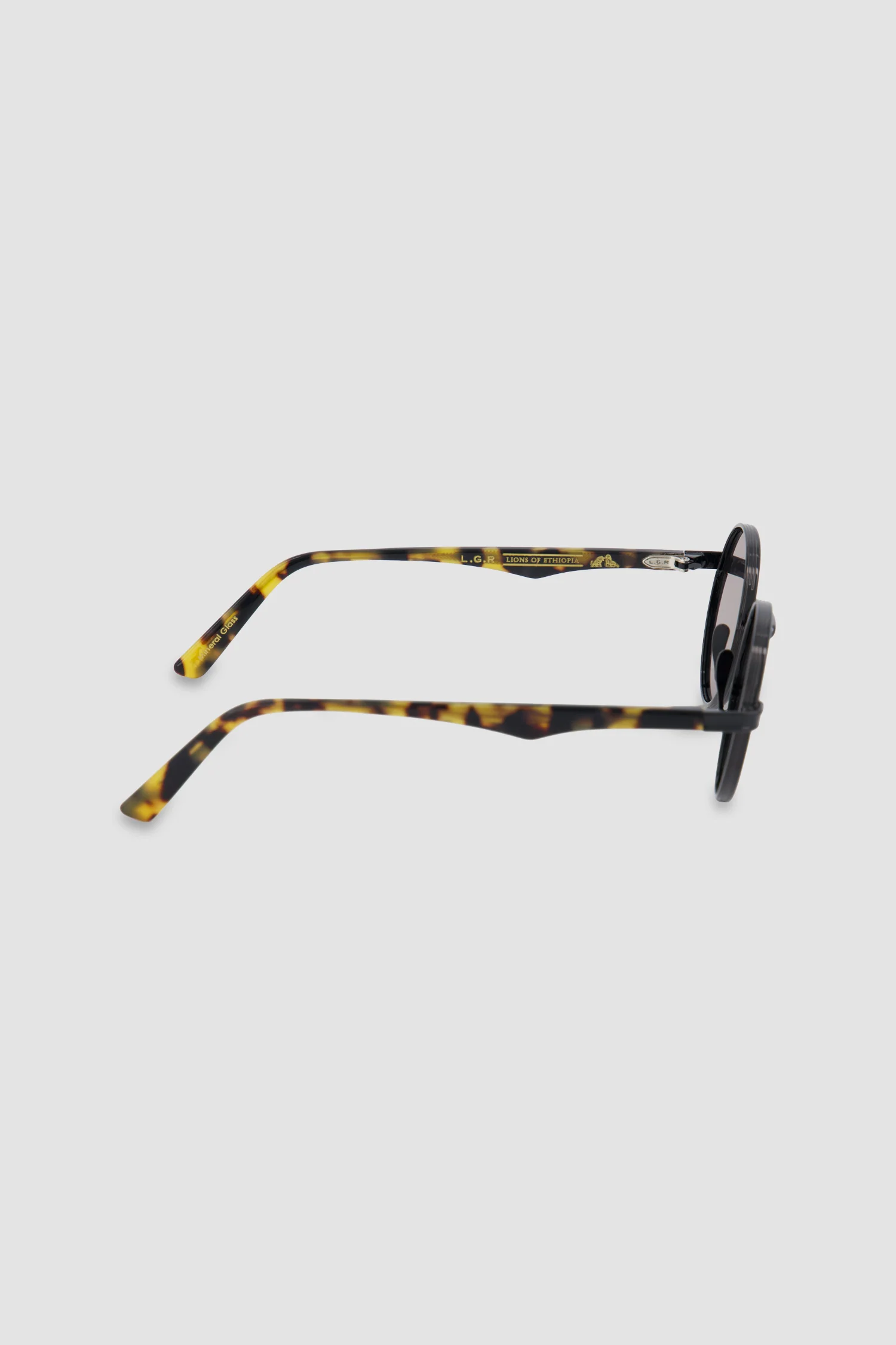 L.G.R Black/Havana Tartarugato/Flat Grey 48' Zelalem Sunglasses - Image 4