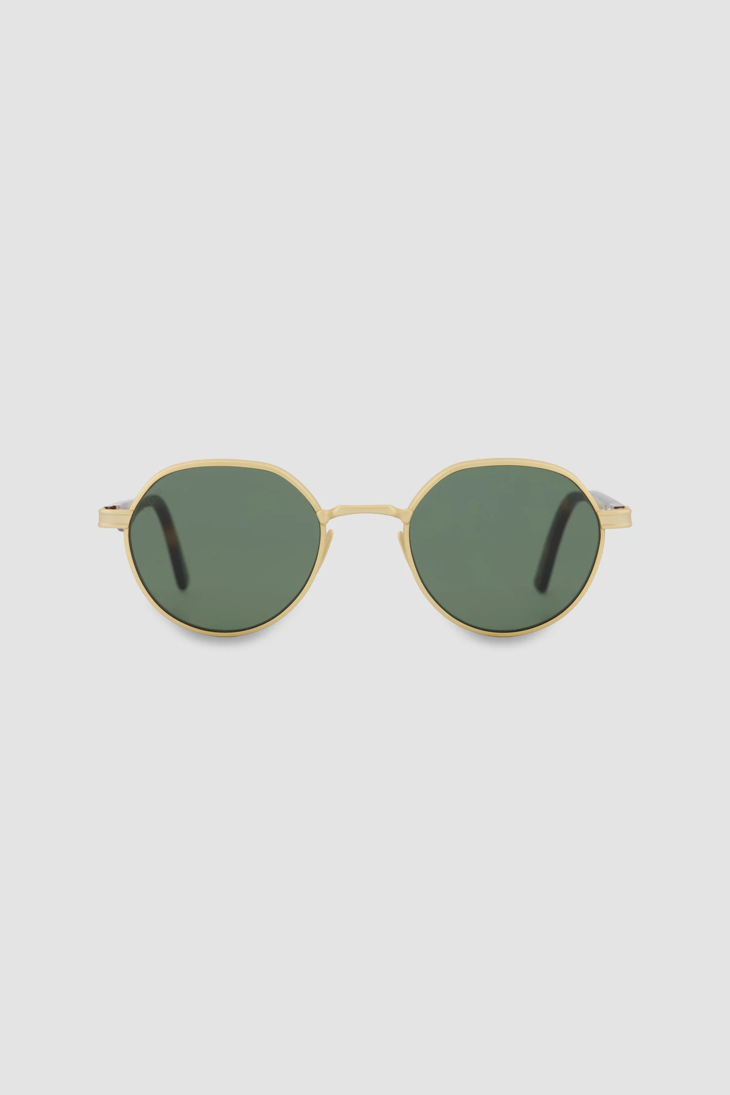 L.G.R Gold Matt/Havana Maculato/Flat Green 51' Meknes Sunglasses - Image 2