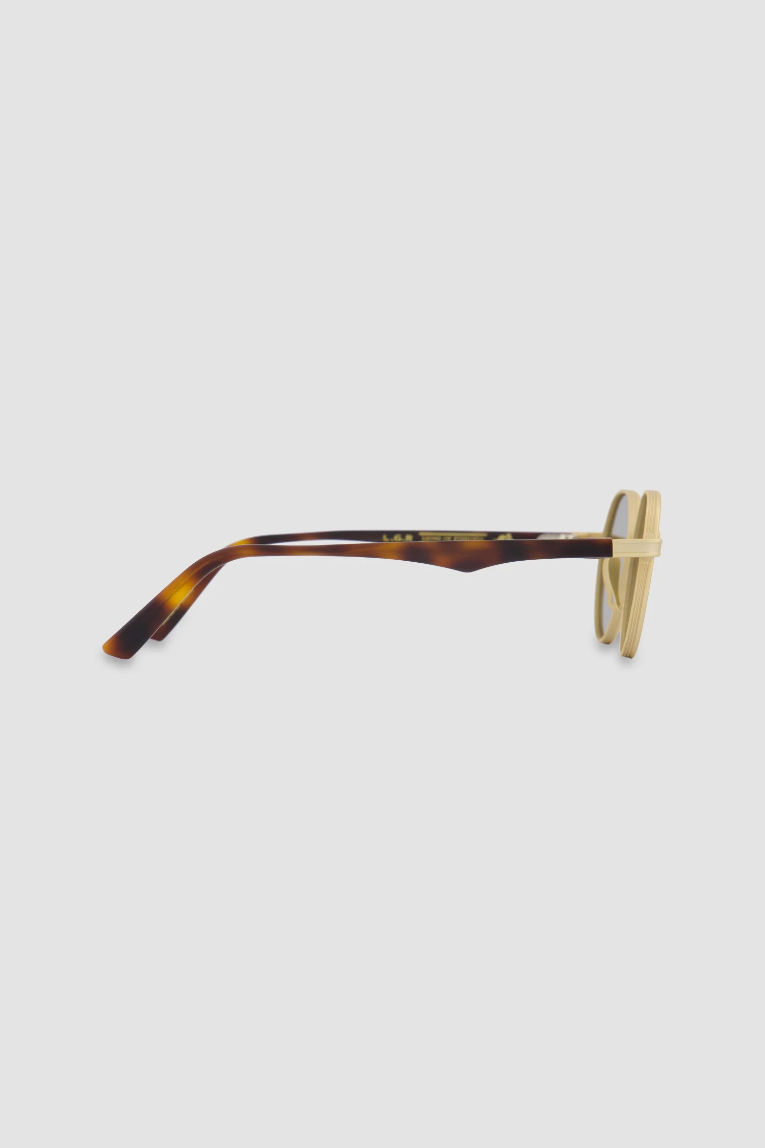 L.G.R Gold Matt/Havana Maculato/Flat Green 51' Meknes Sunglasses - Image 3