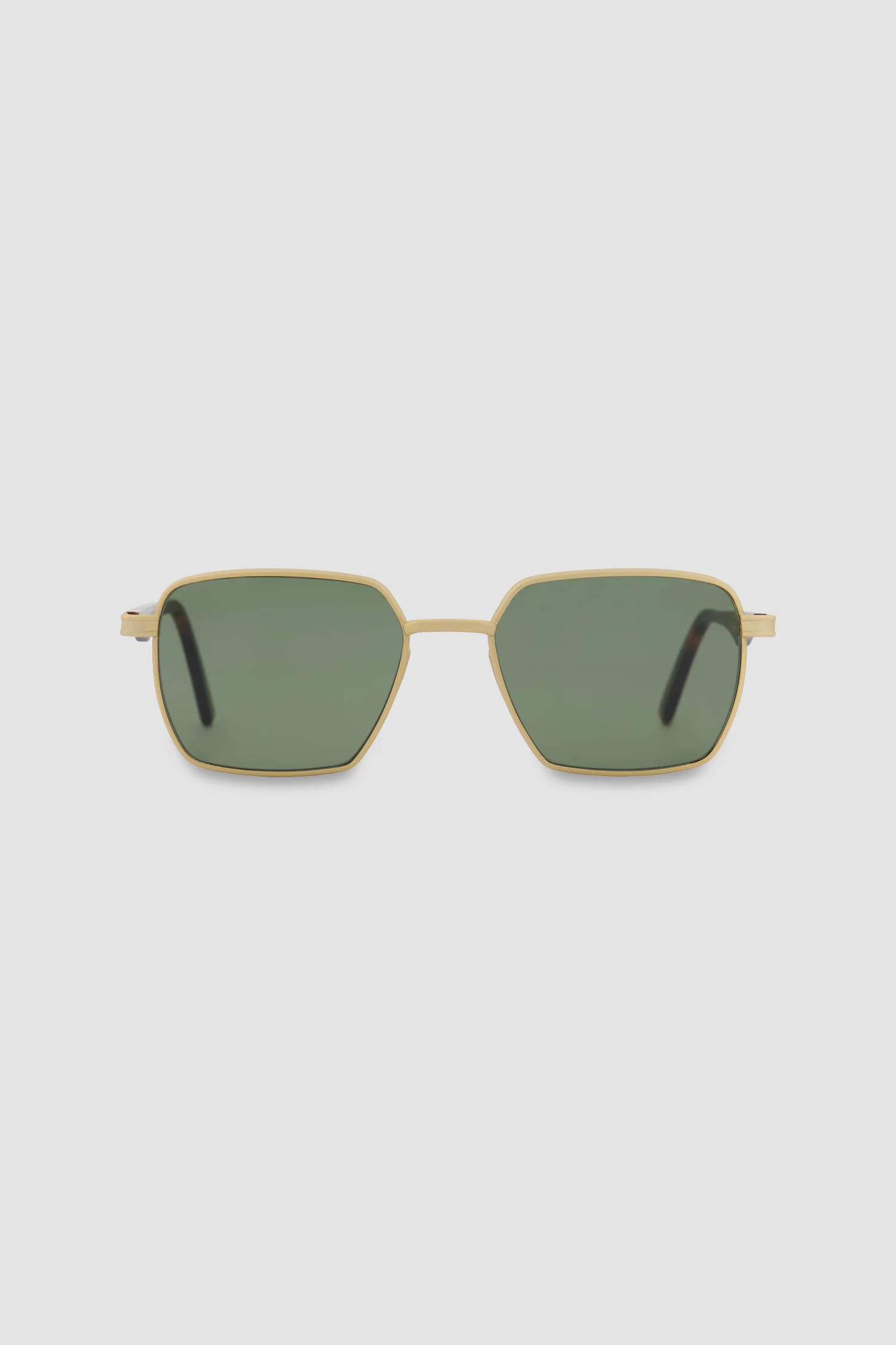 L.G.R Gold Matt/Havana Maculato/Green 54' Afar Sunglasses - Image 2