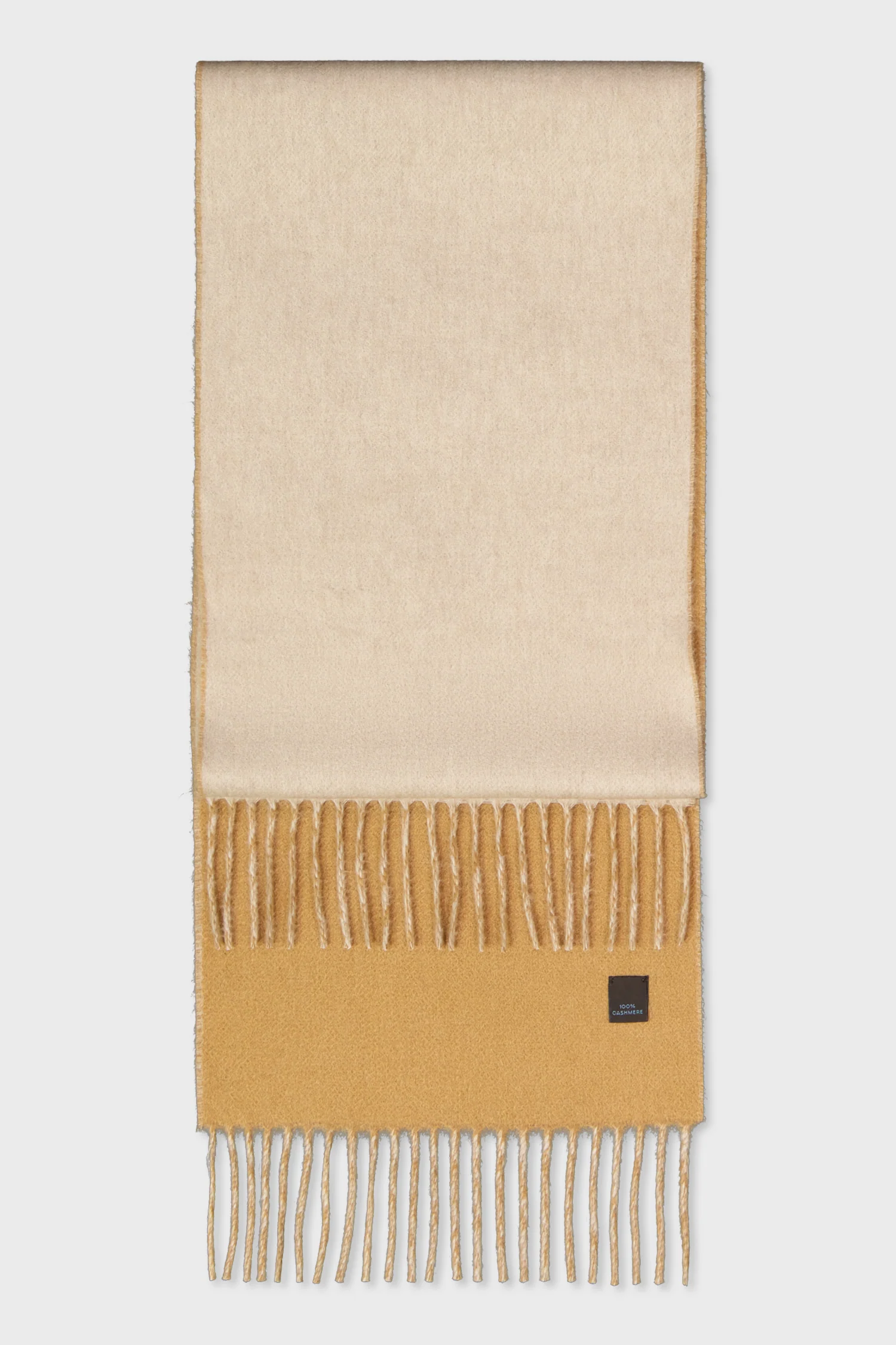 Lanificio Colombo Beige/Brown Cashmere Scarf - Image 3