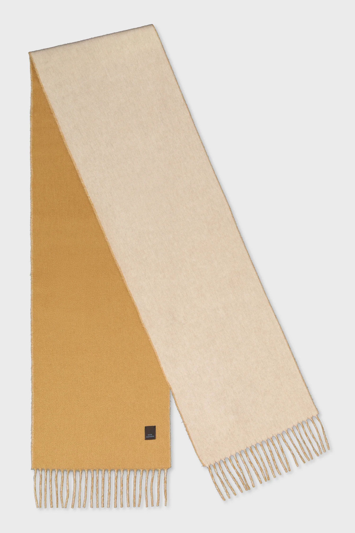 Lanificio Colombo Beige/Brown Cashmere Scarf - Image 4