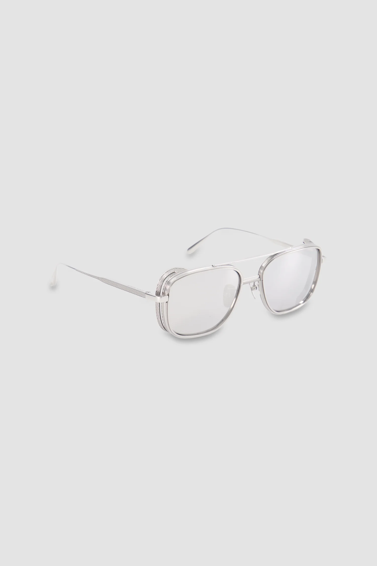 Linda Farrow 22K White Gold/Platinum Boyd Explorer Sunglasses with Component Set - Image 3