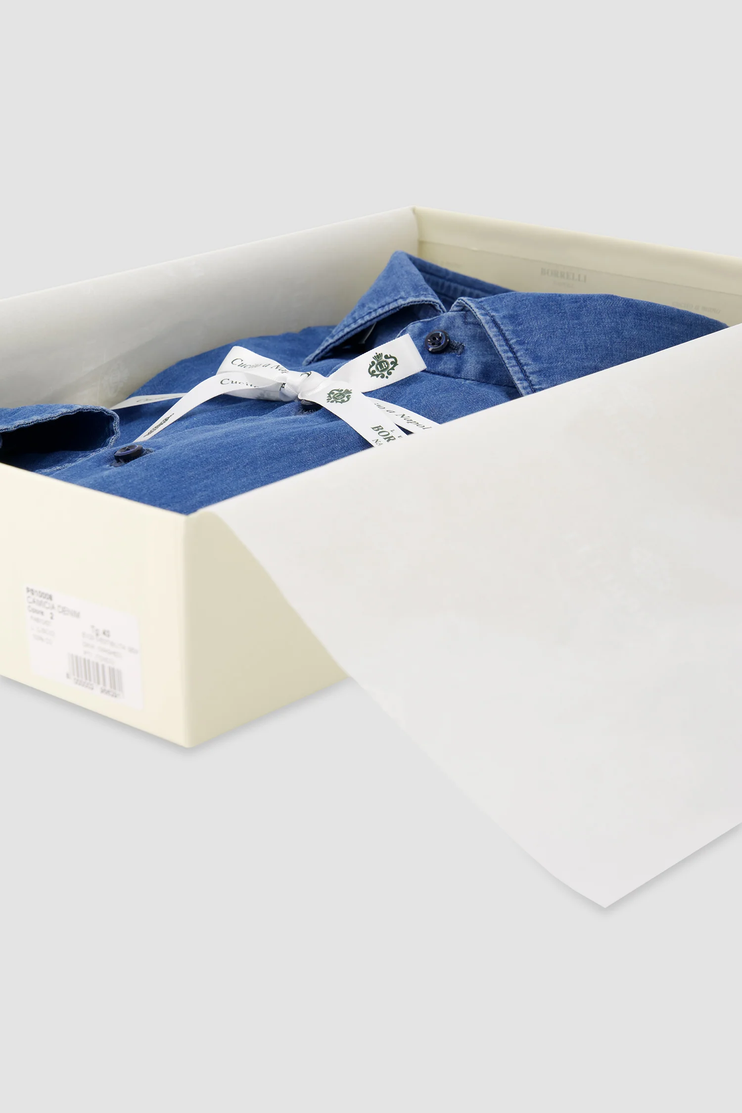 Luigi Borrelli Denim Shirt - Image 2