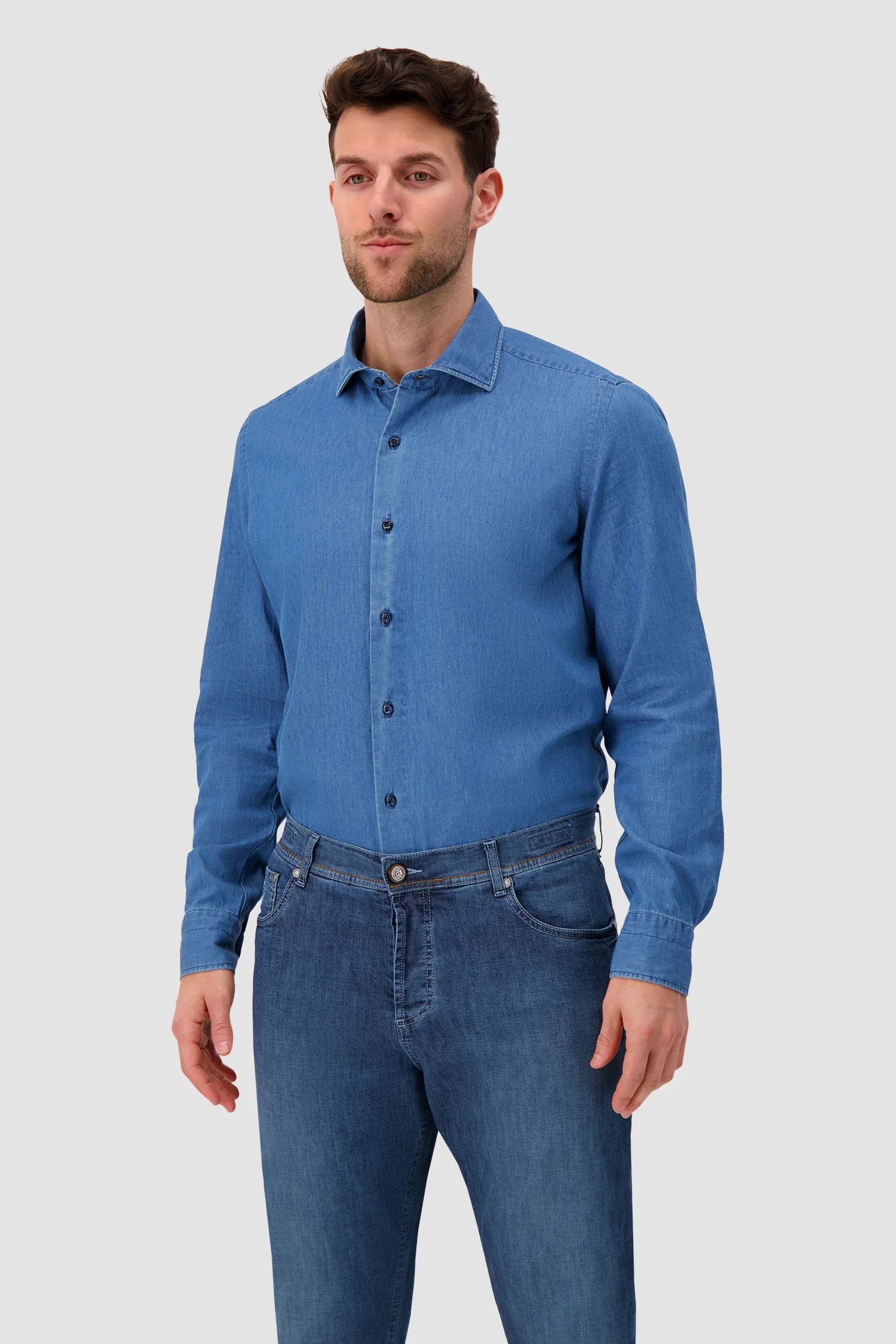 Luigi Borrelli Denim Shirt - Image 4