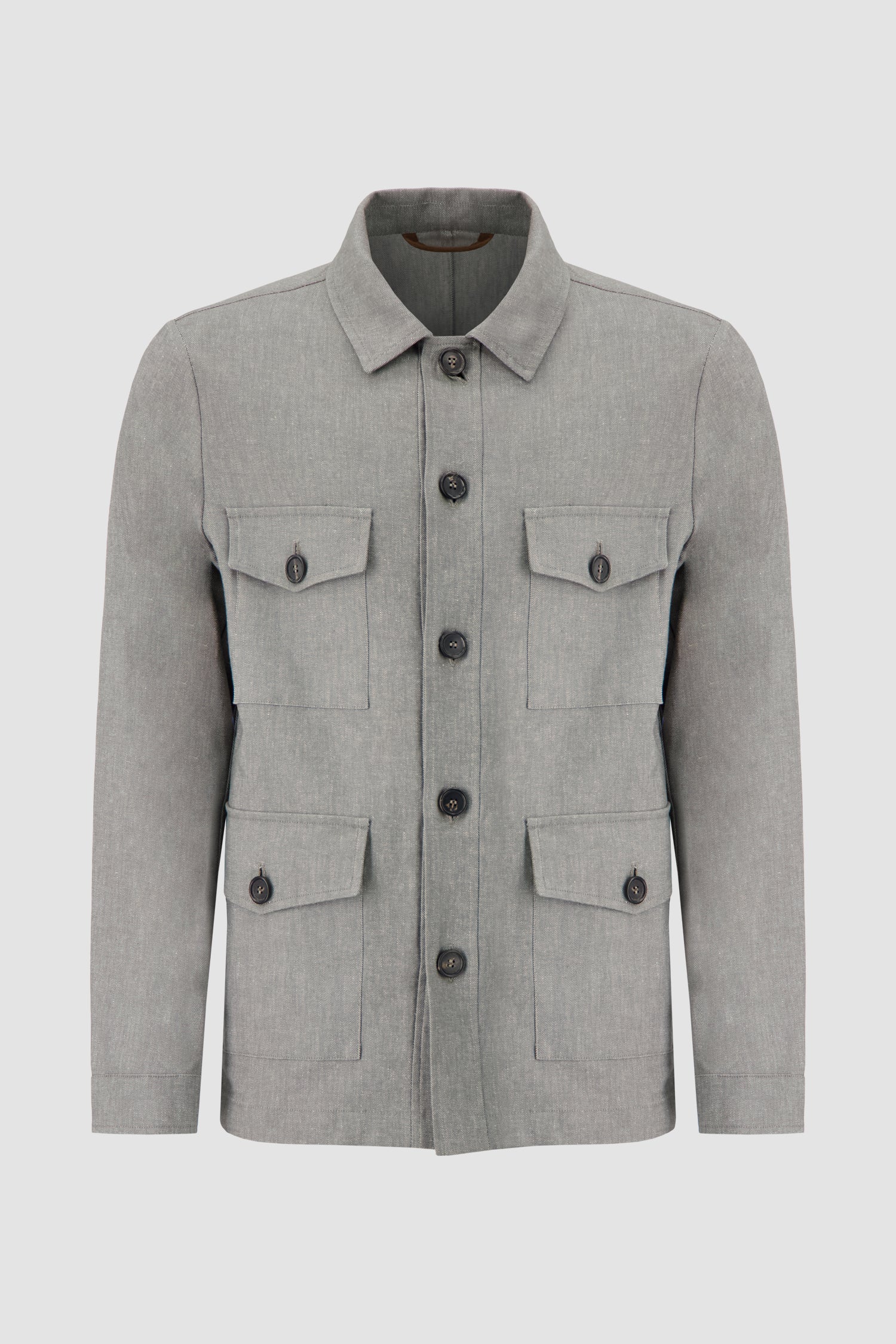 Luigi Borrelli Light Green Sahariana Jacket