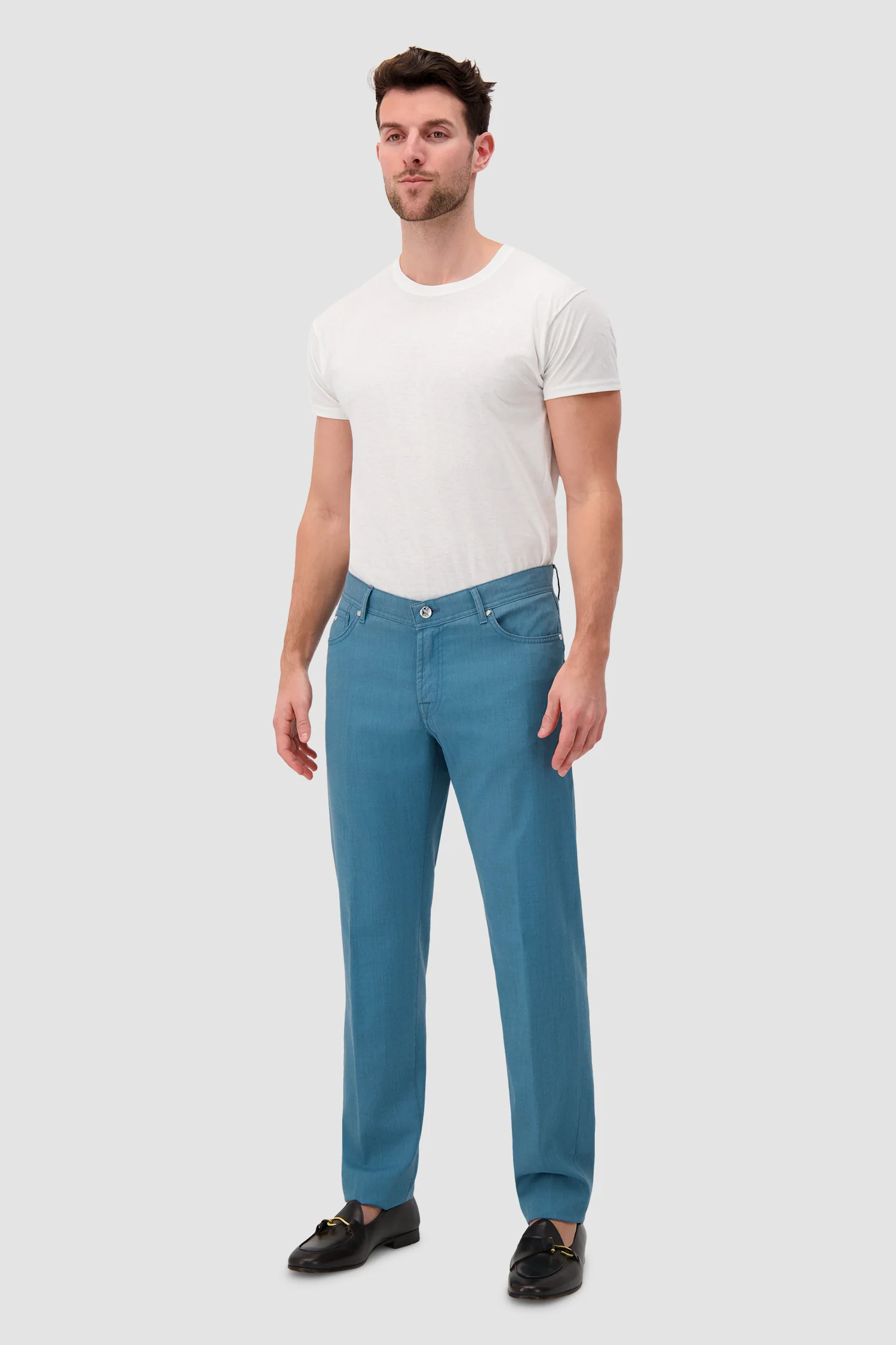 Marco Pescarolo Blue Neranom Zip Trousers - Image 4