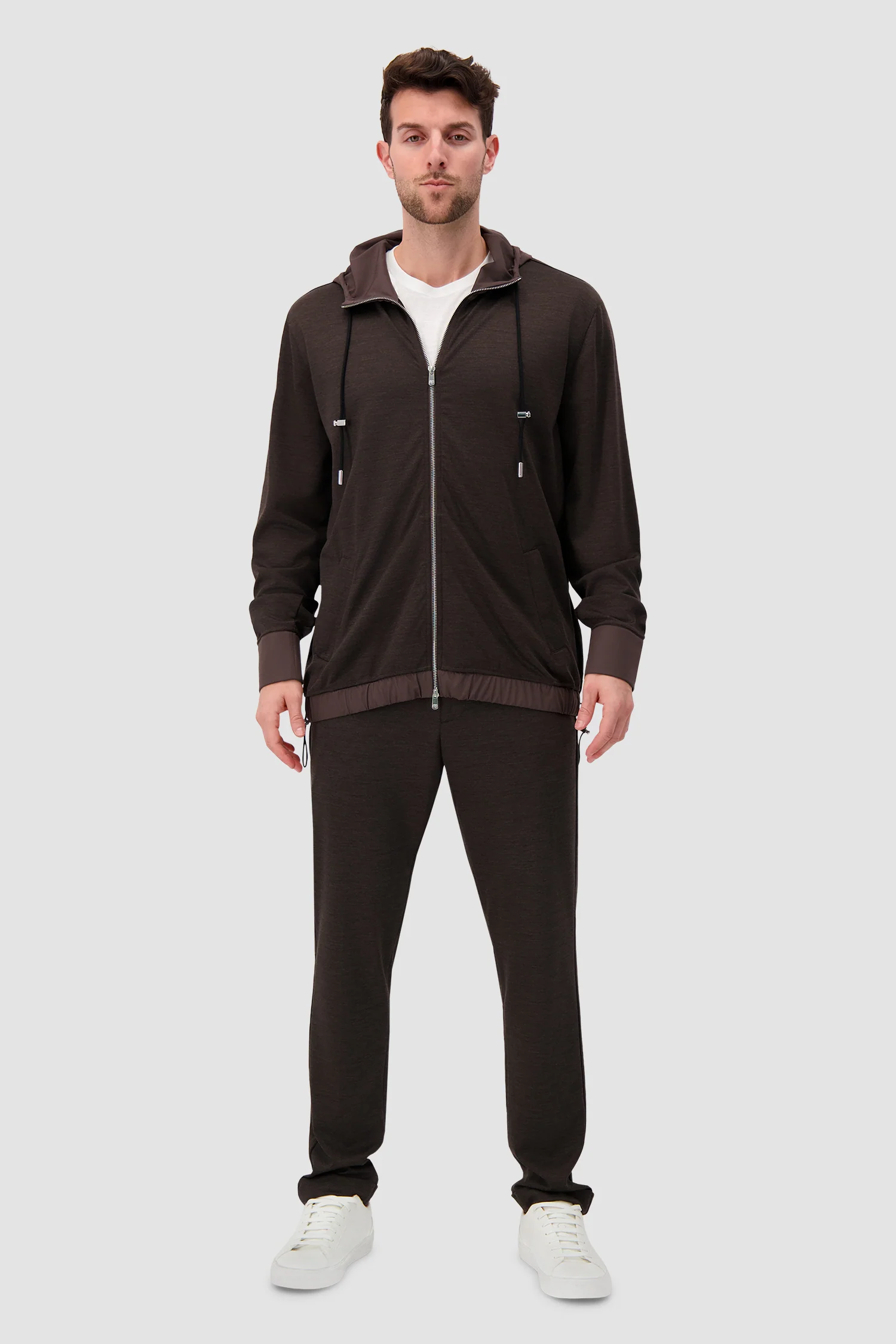 Marco Pescarolo Brown Jack Hoodie - Image 3