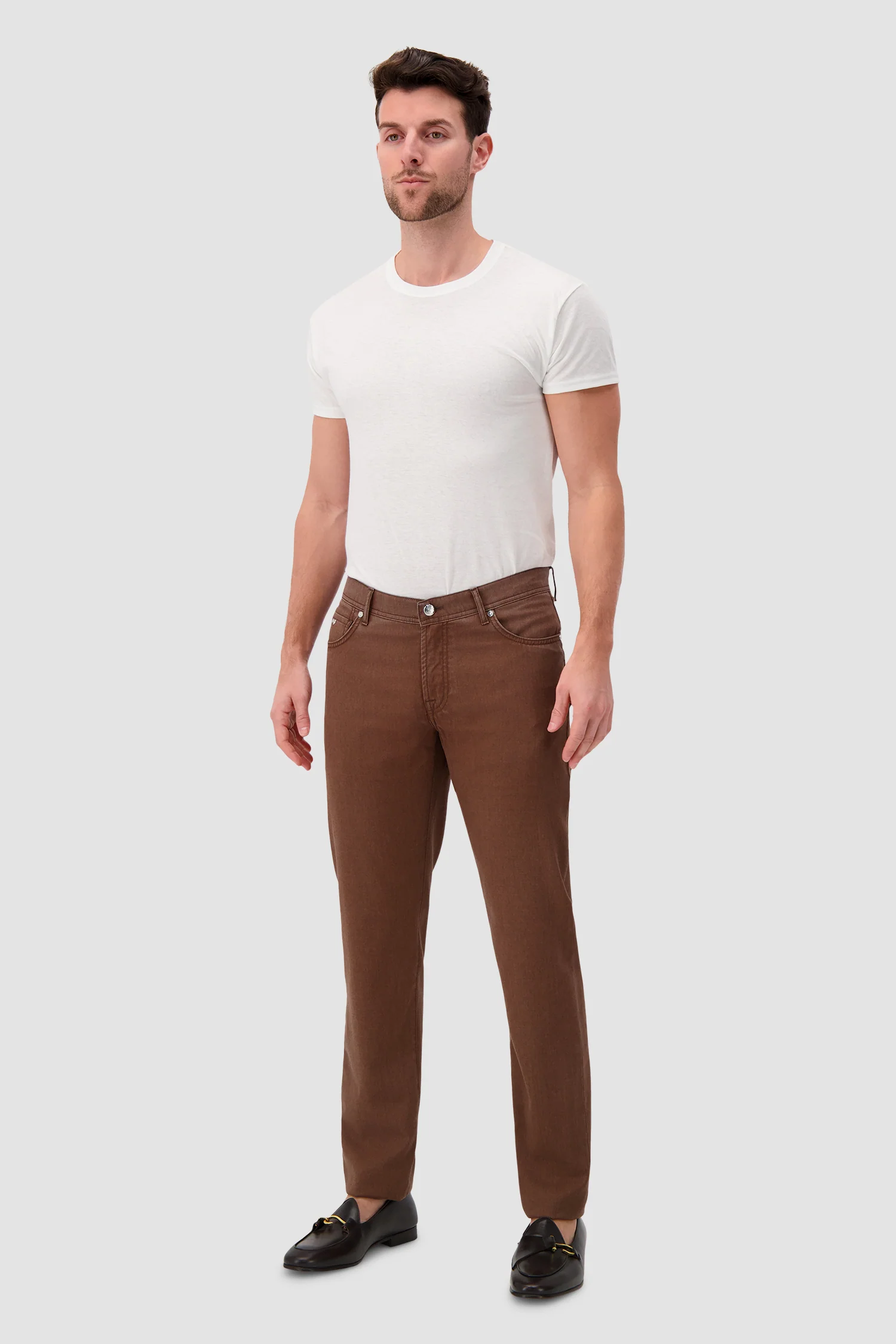 Marco Pescarolo Brown Neranom Zip Trousers - Image 4