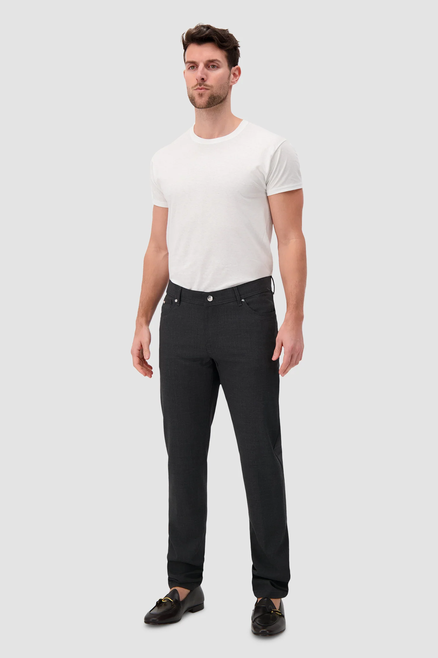 Marco Pescarolo Grey Neranom Zip Trousers - Image 3