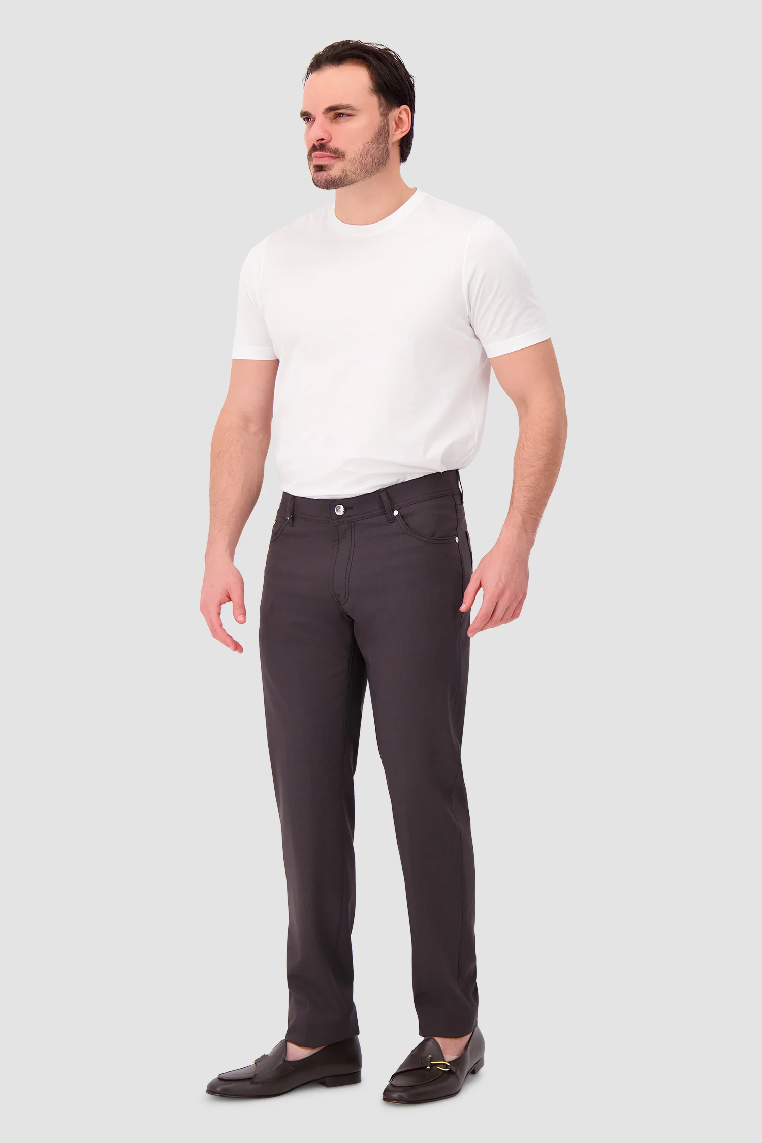 Marco Pescarolo Brown Neranom Zip Trousers - Image 3