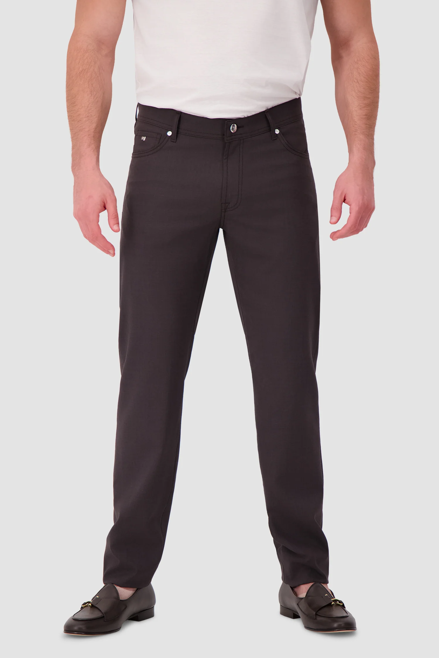 Marco Pescarolo Brown Neranom Zip Trousers - Image 6