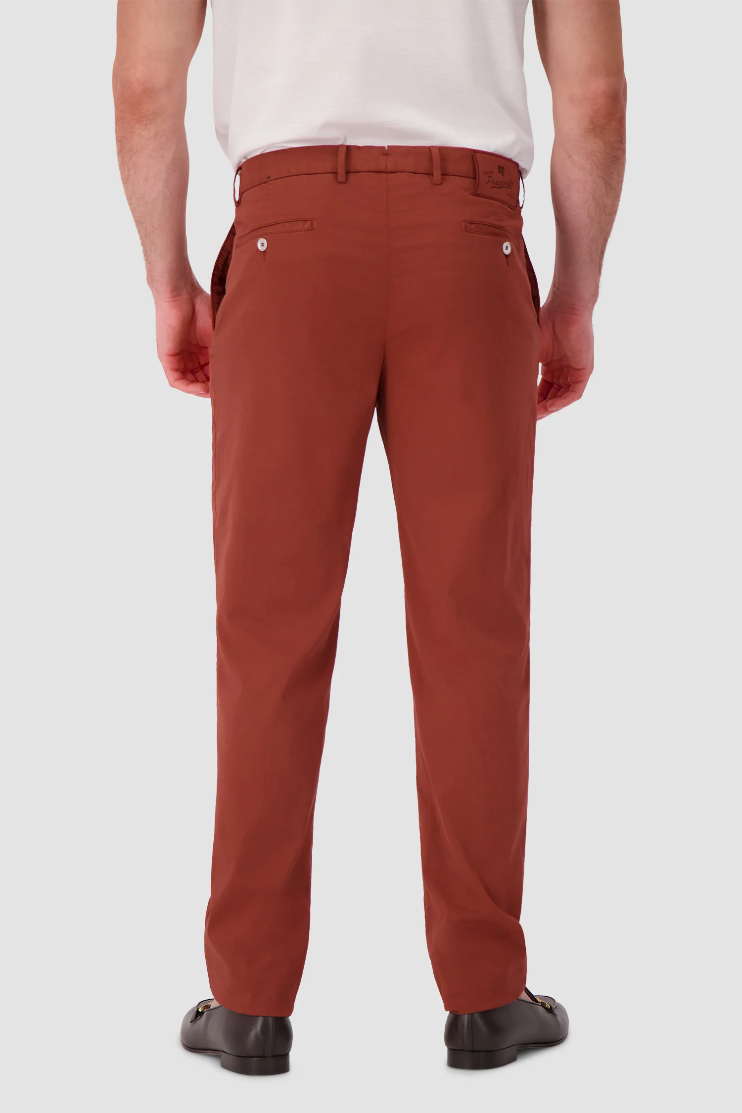 Marco Pescarolo Rust New York Zip Trousers - Image 6