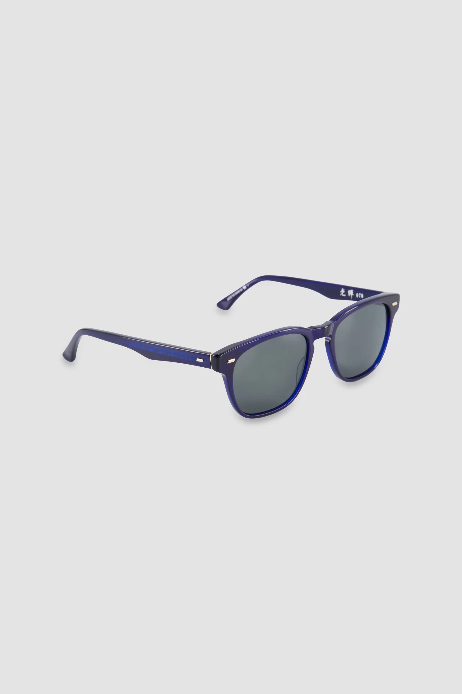 Masunaga Black/Blue Koki Sunglasses - Image 2