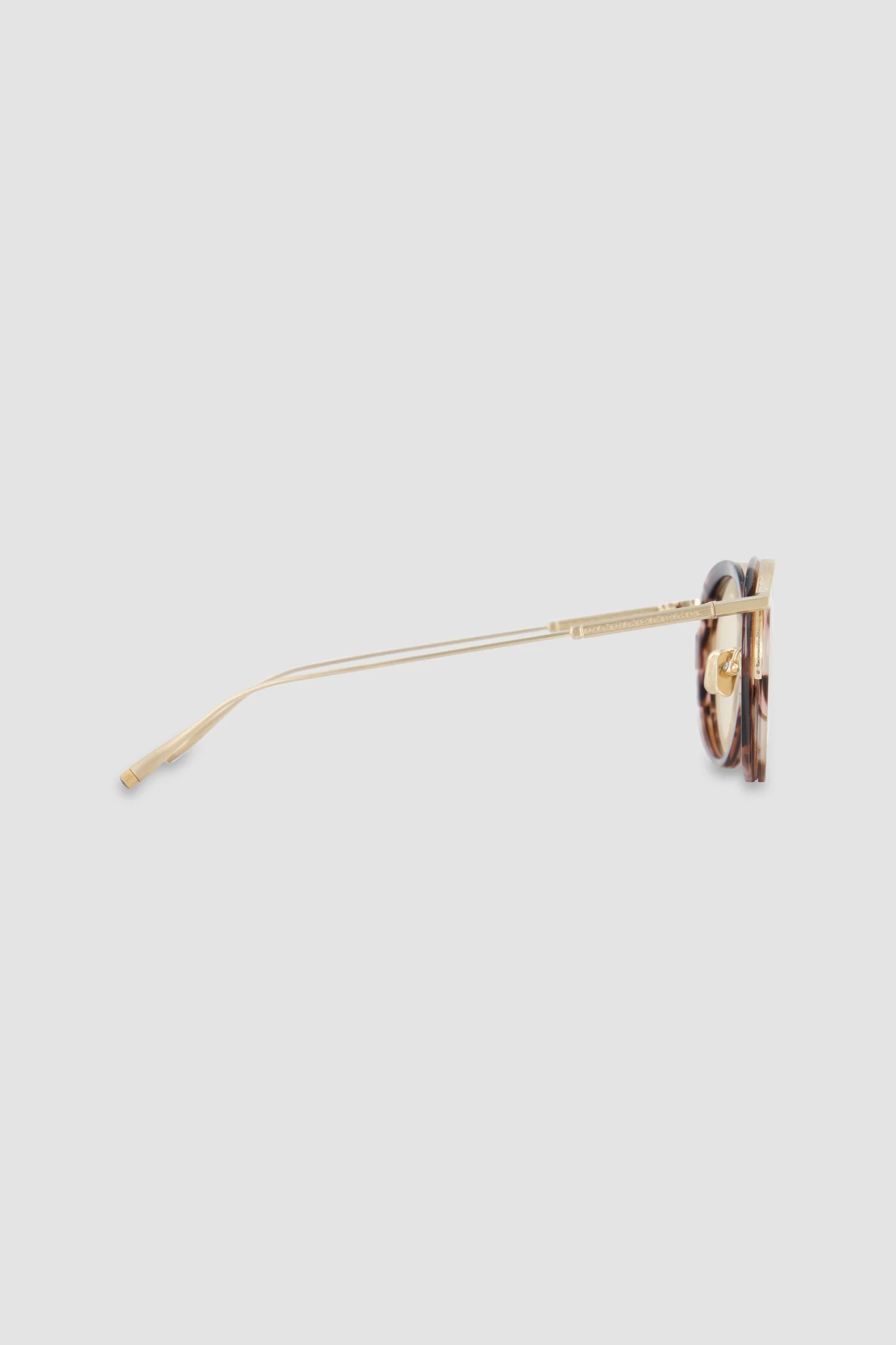 Masunaga Brown/Gold Aoi Sunglasses - Image 3