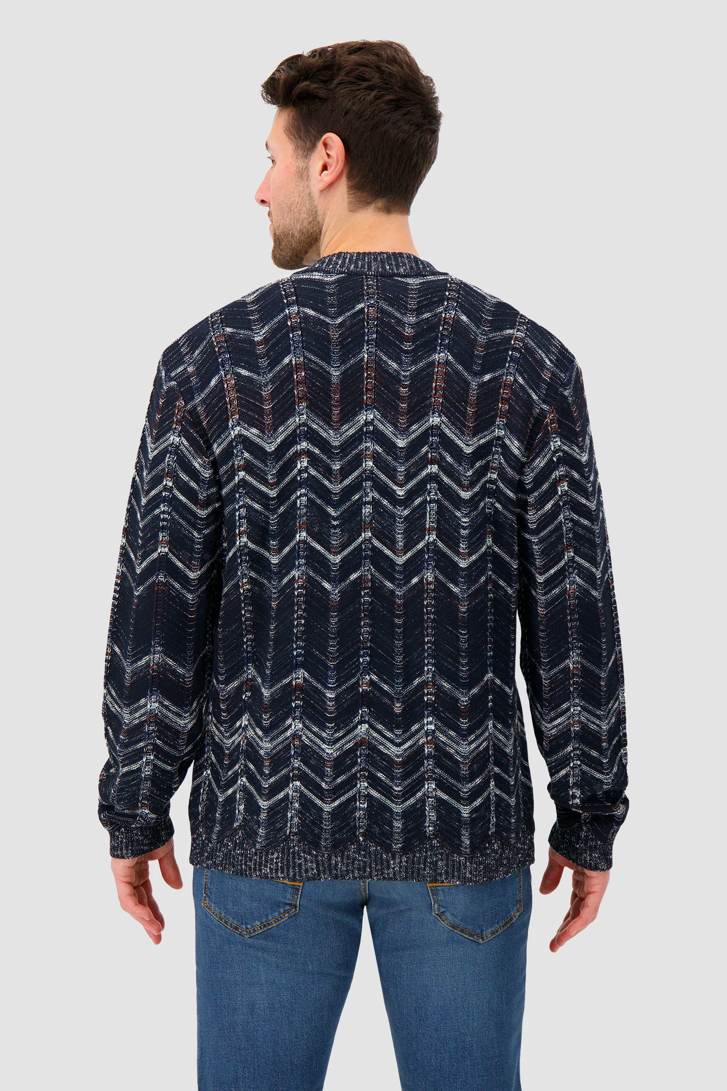 Missoni Cotton chevron cardigan with ribbed trims - Image 5