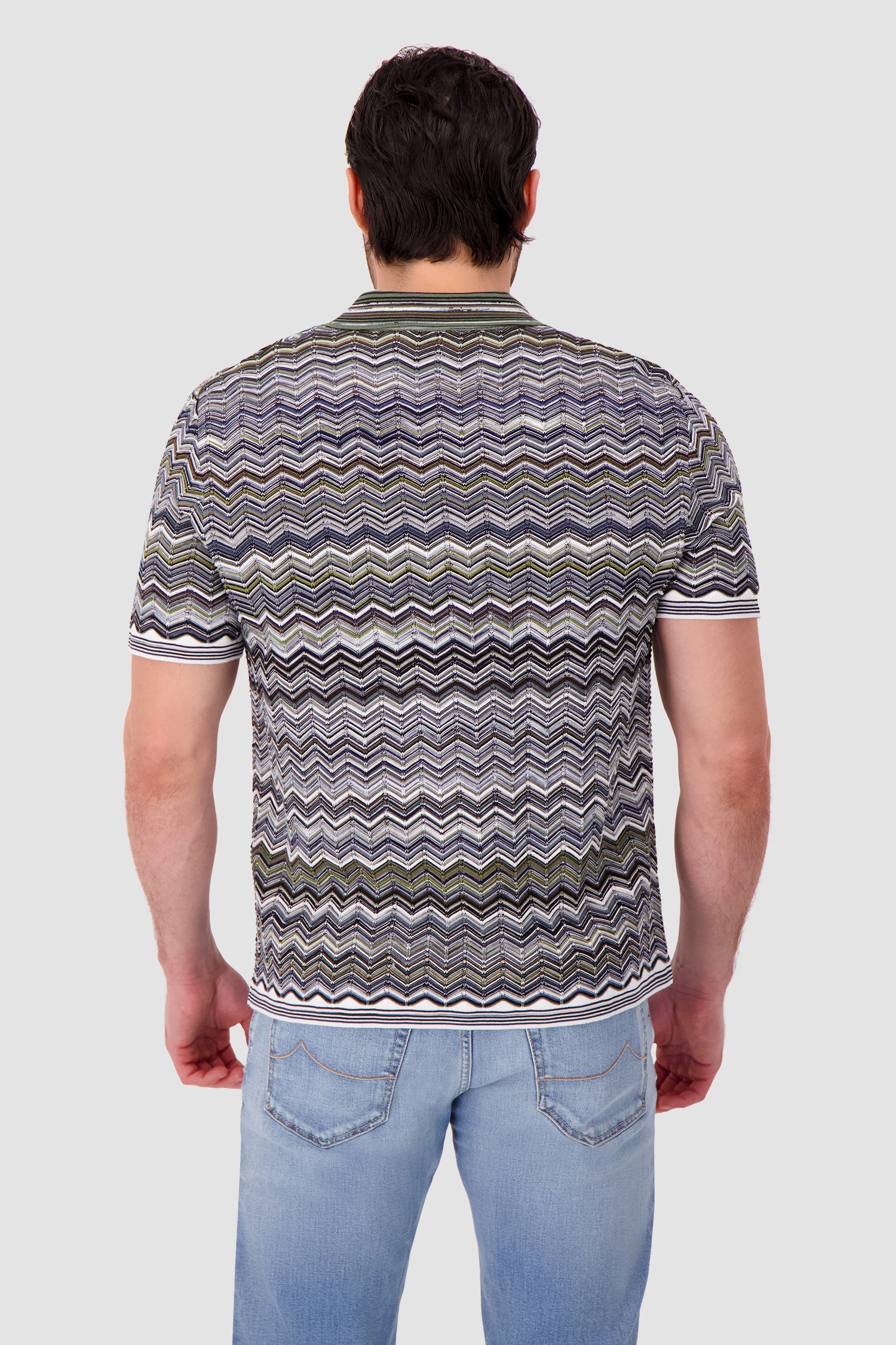 Missoni Short-sleeve polo with Chevron pattern - Image 5