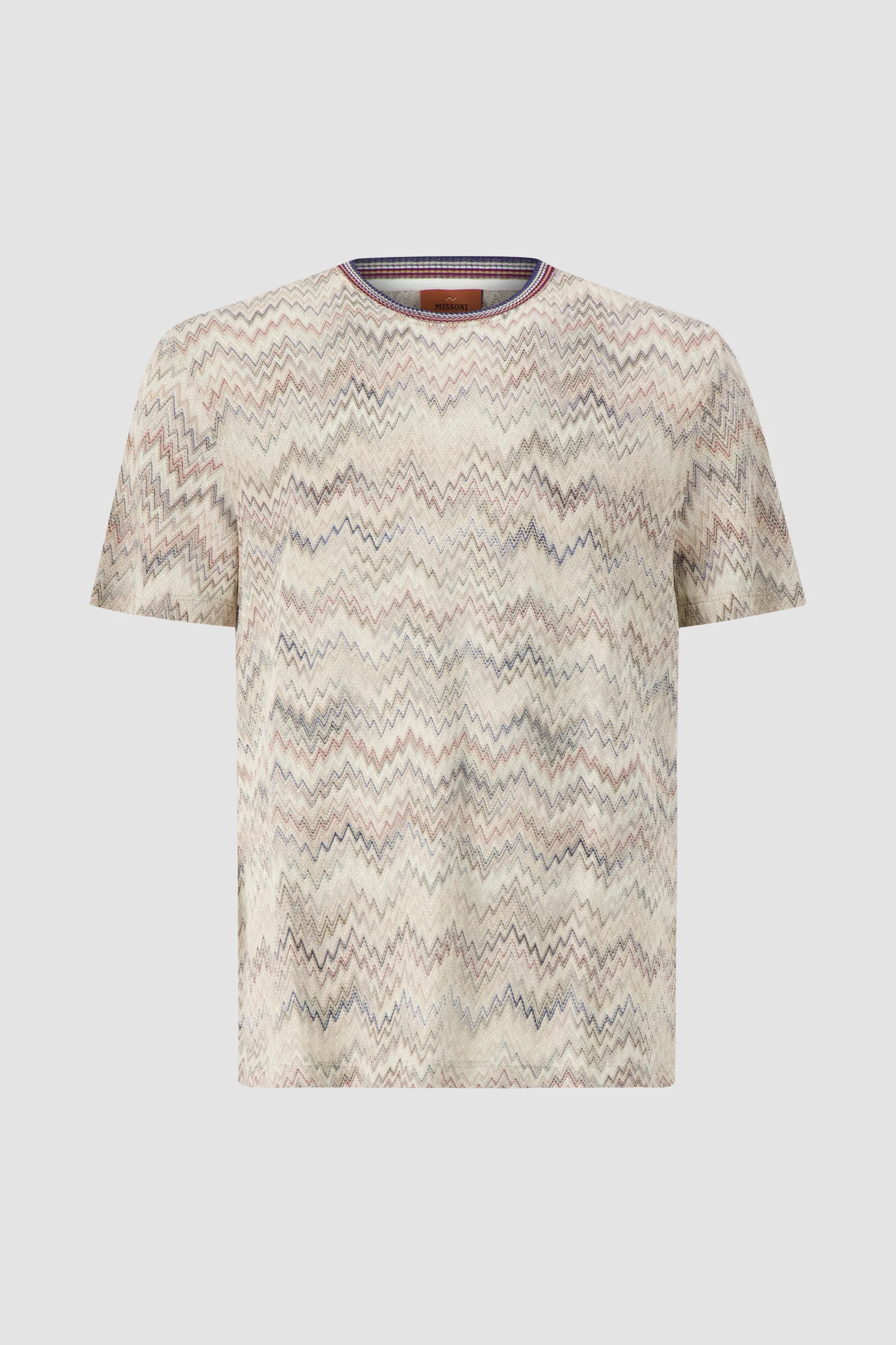 Missoni Crew-neck cotton T-shirt with dégradé snake pattern