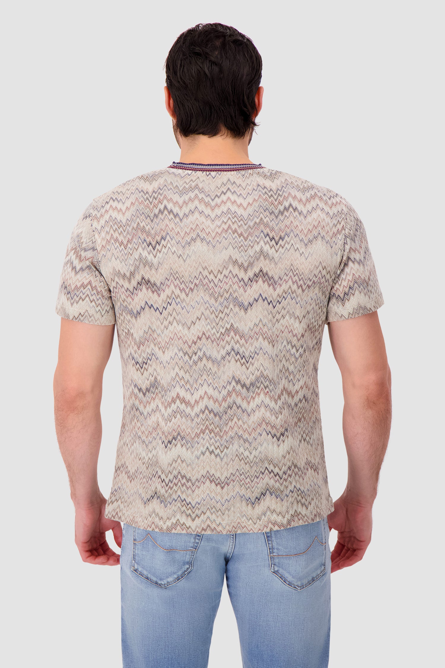 Missoni Crew-neck cotton T-shirt with dégradé snake pattern - Image 4