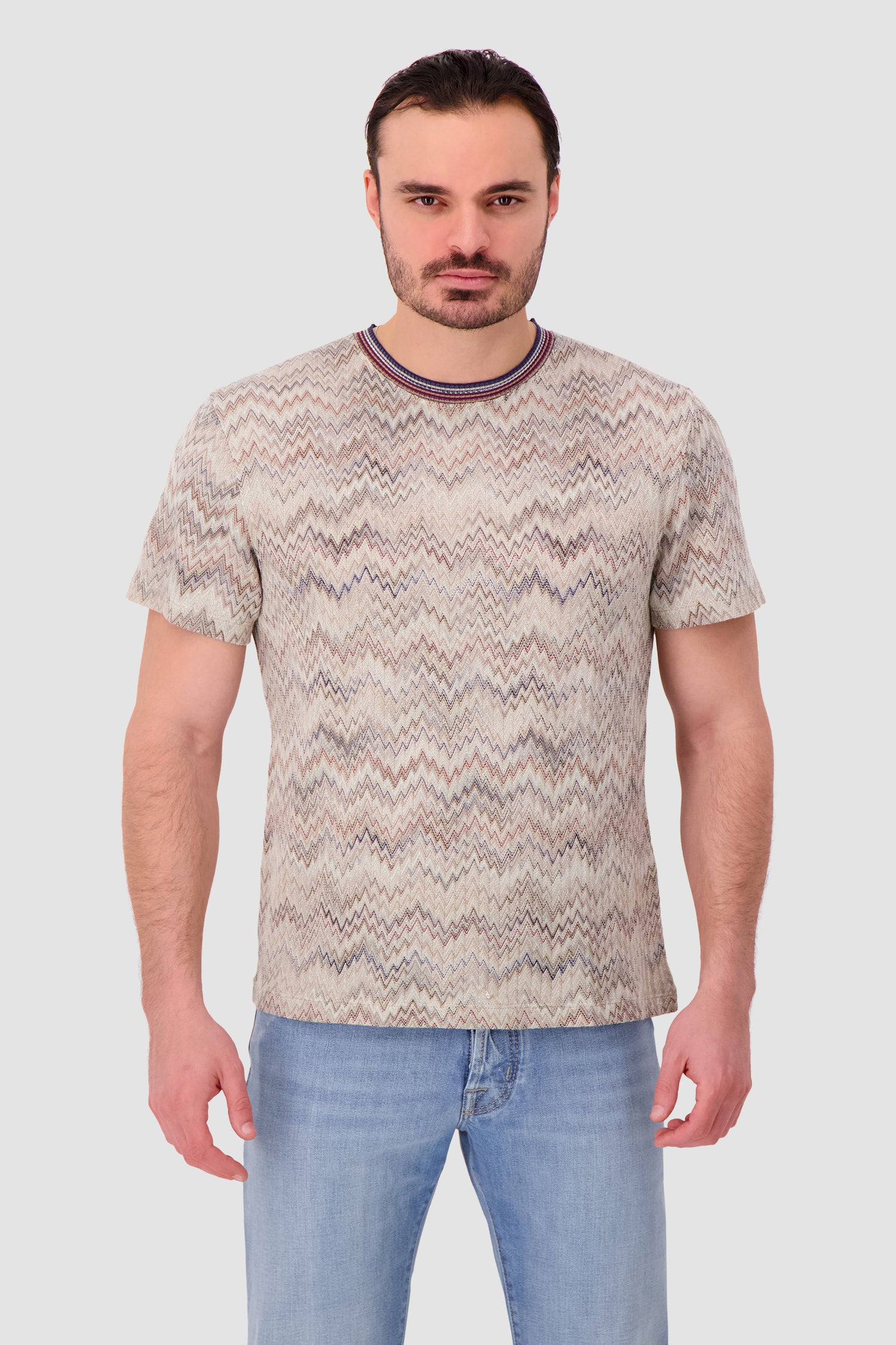 Missoni Crew-neck cotton T-shirt with dégradé snake pattern - Image 5