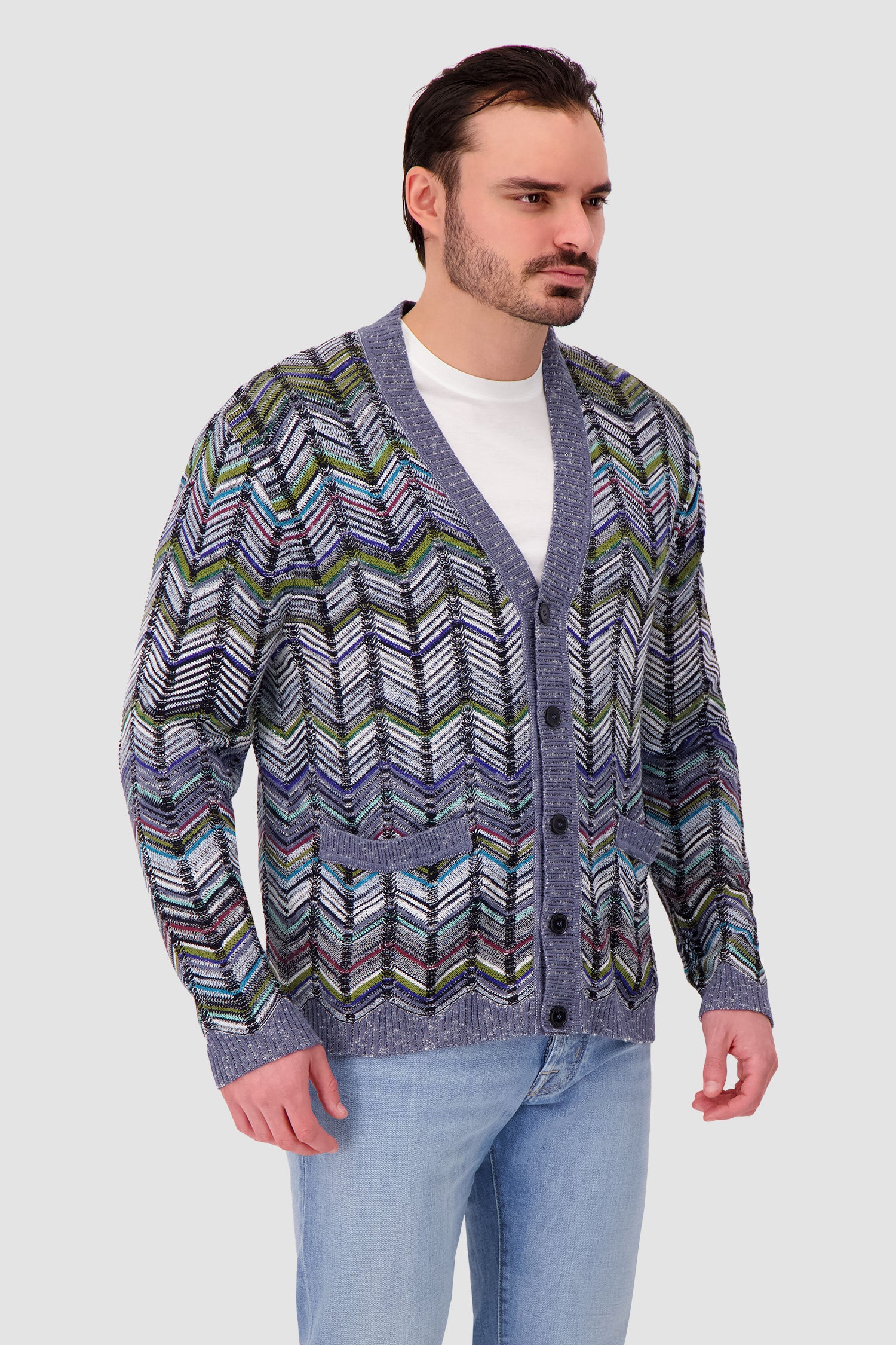 Missoni Cotton chevron cardigan with pockets - Image 4
