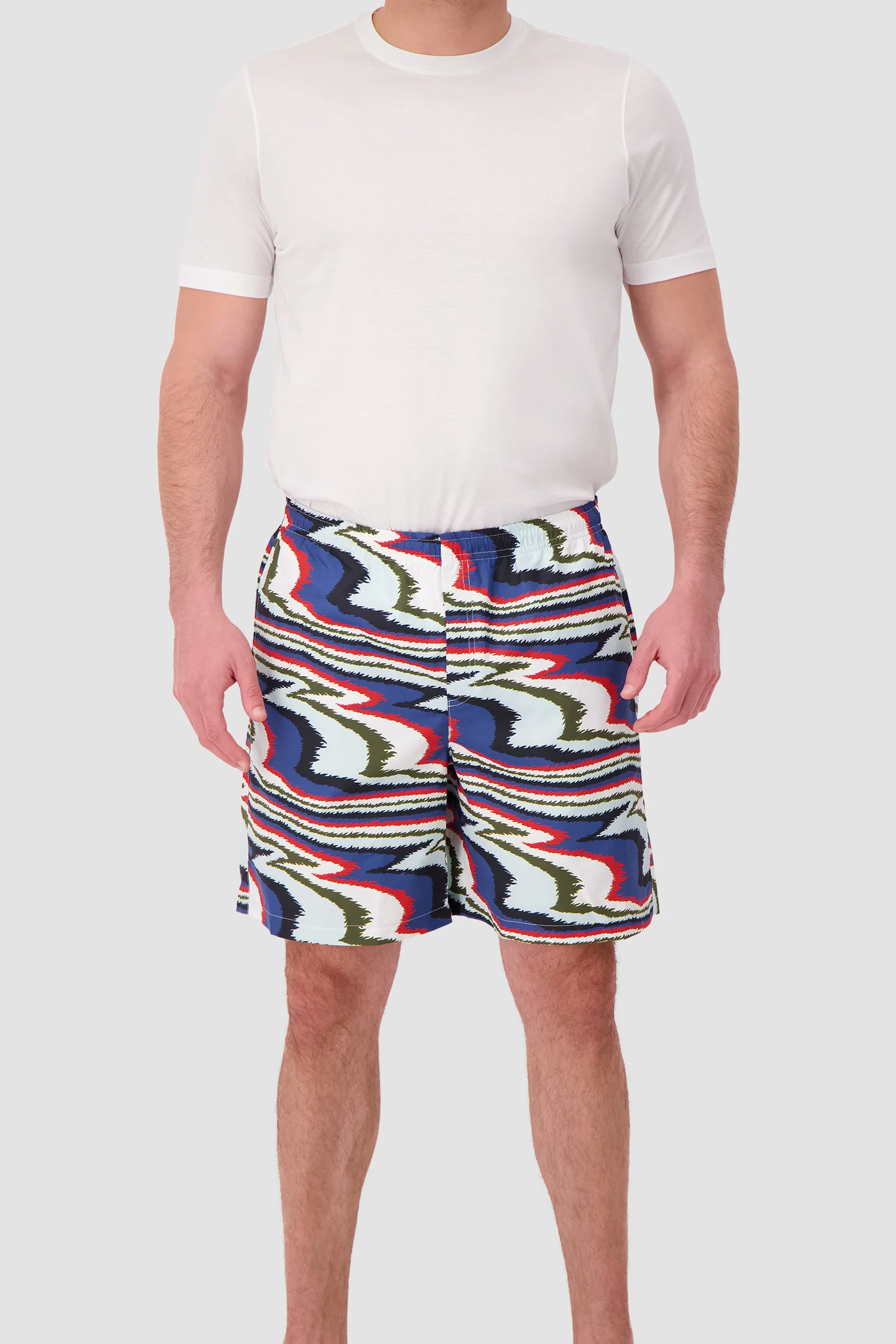 Missoni Long swim shorts with irregular zigzag print - Image 3