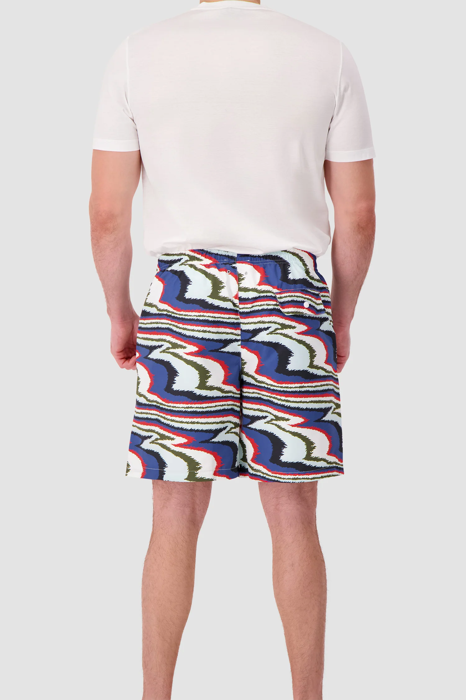 Missoni Long swim shorts with irregular zigzag print - Image 6