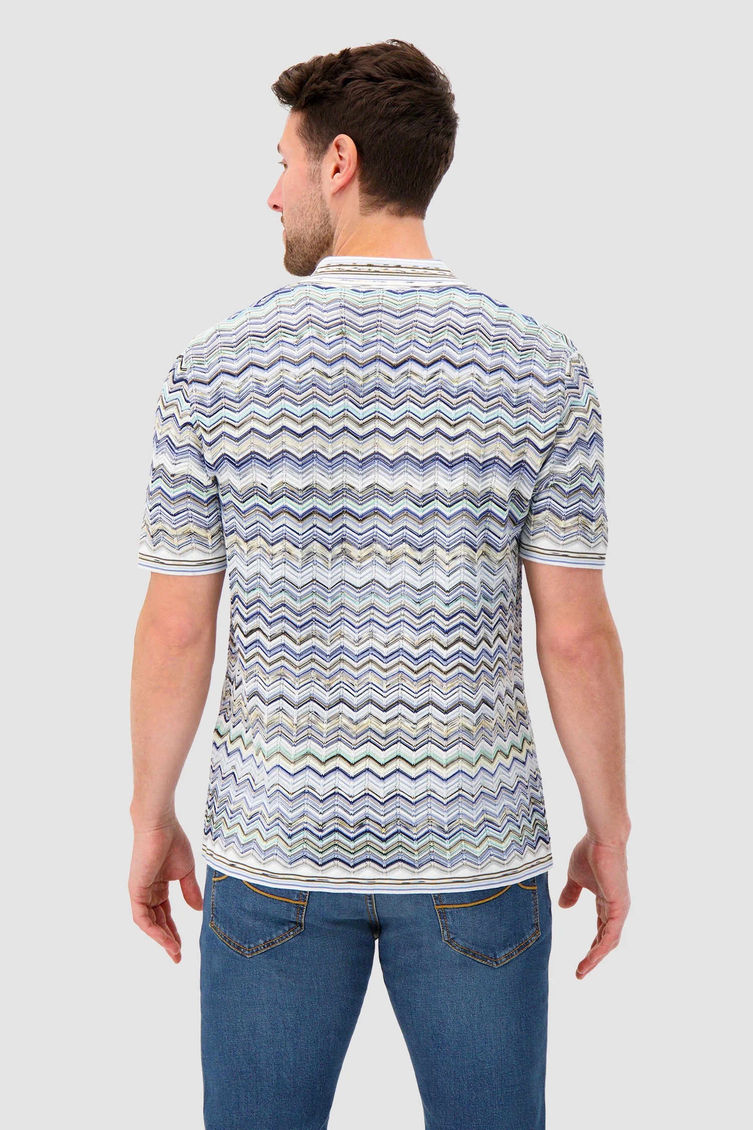Missoni Short-sleeve polo with Chevron pattern - Image 5