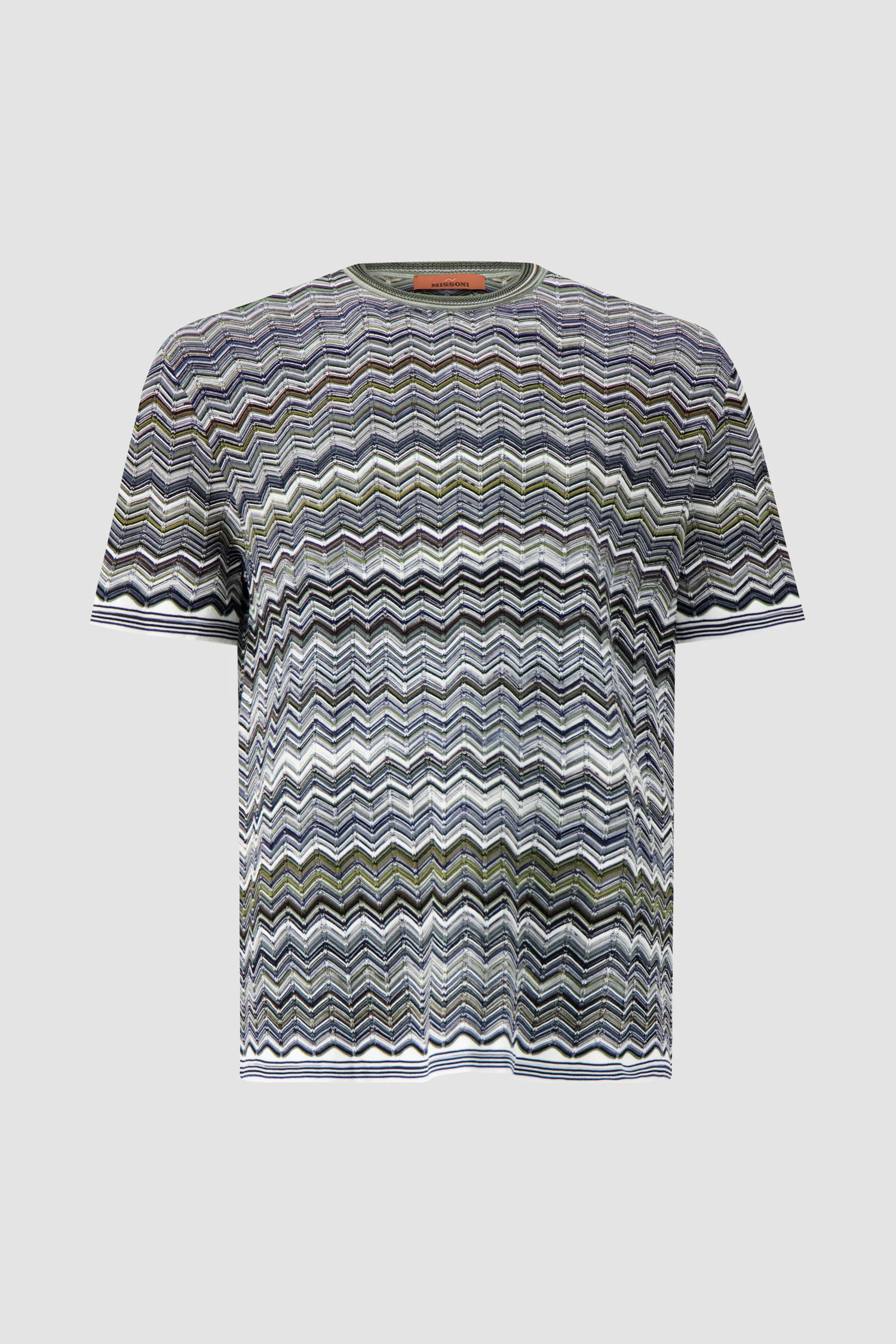 Missoni Cotton knit T-shirt with chevron pattern