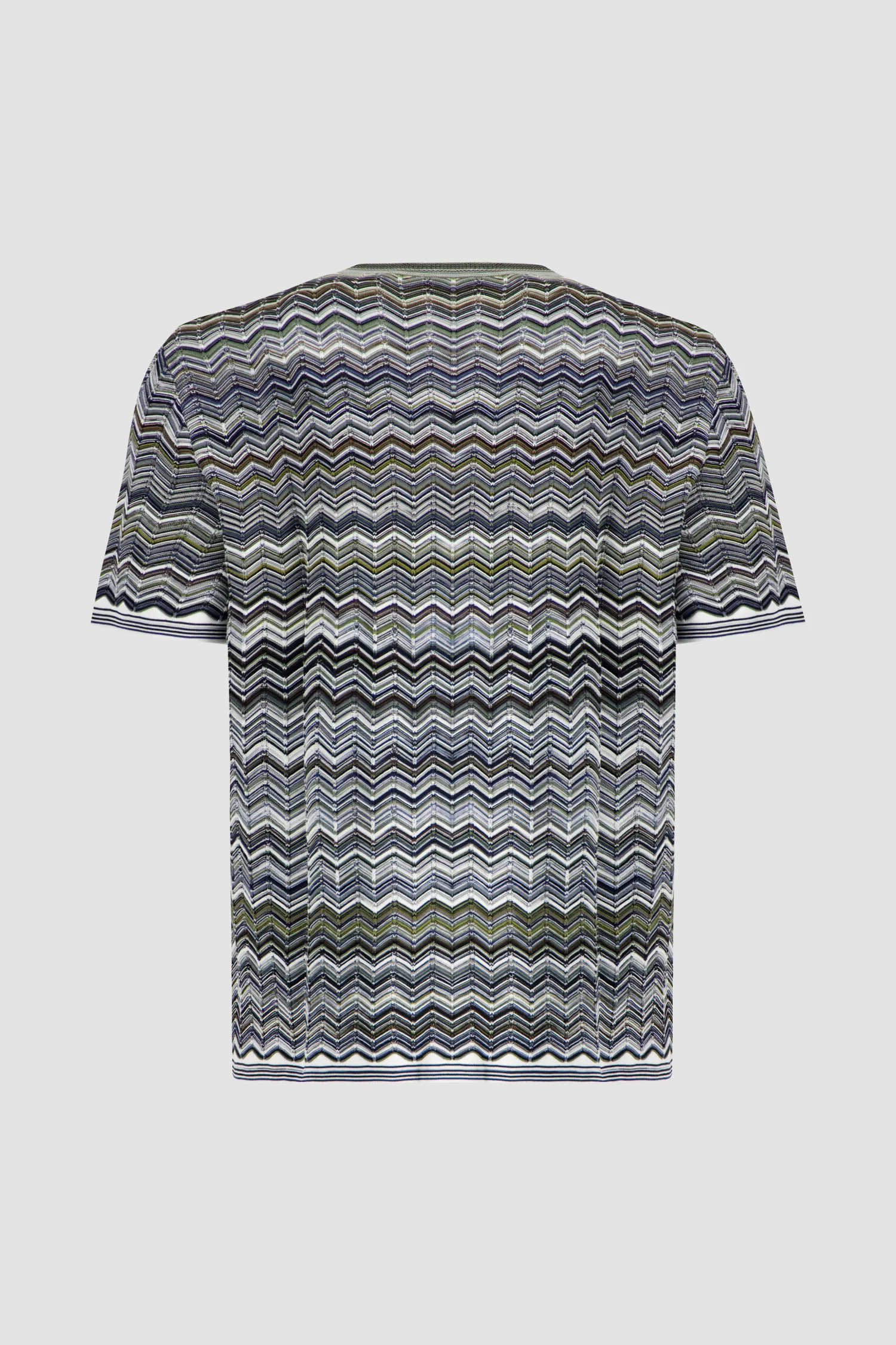 Missoni Cotton knit T-shirt with chevron pattern - Image 2