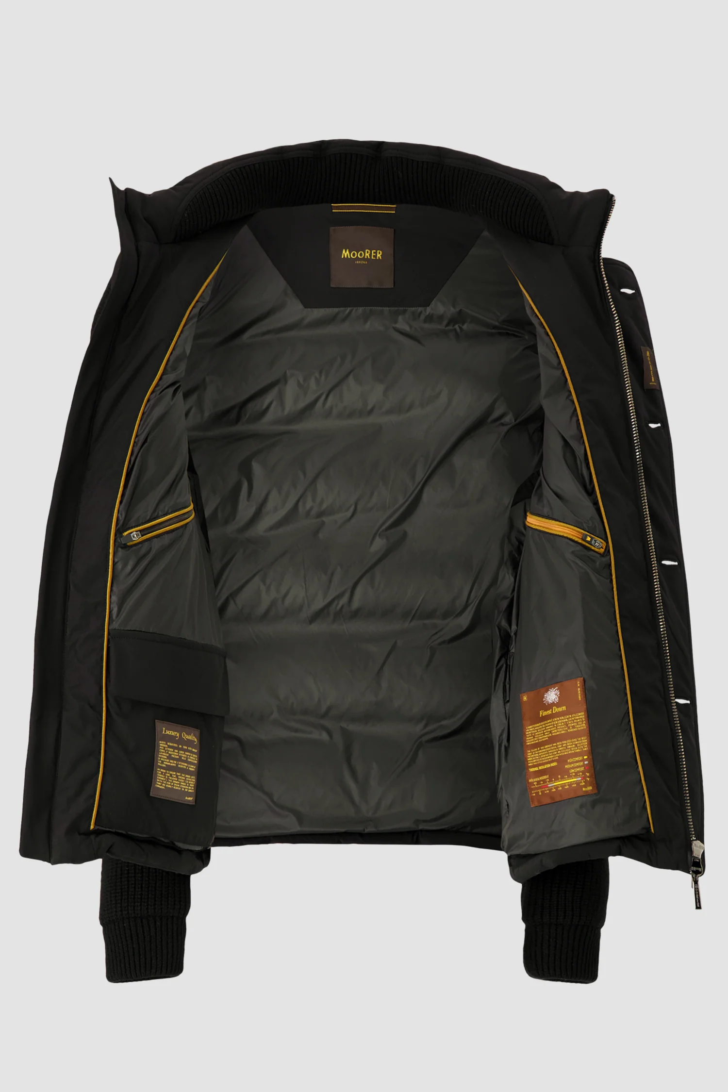 Moorer Black/Nero Detachable Sleeve FOSCOLO-KNM Jacket - Image 6
