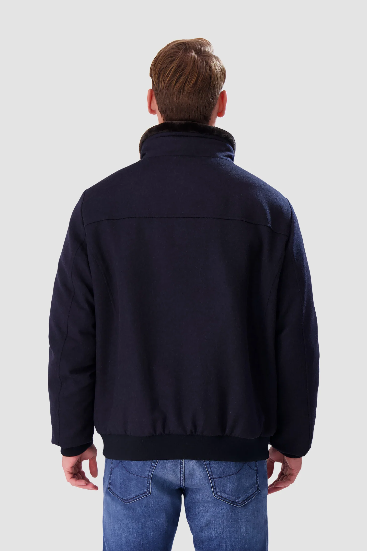 Moorer Blue Grey BELLATI-LS9 Jacket - Image 8