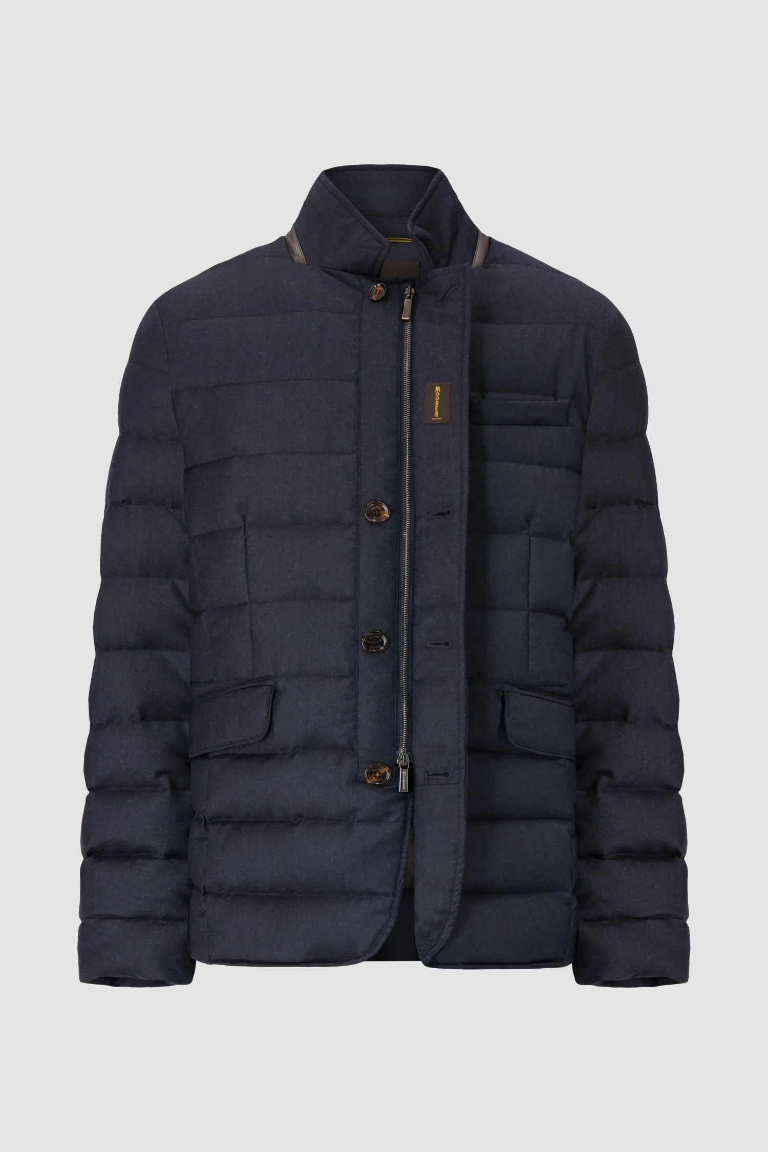Moorer Blue Grey ZAYN-L Jacket - Image 4