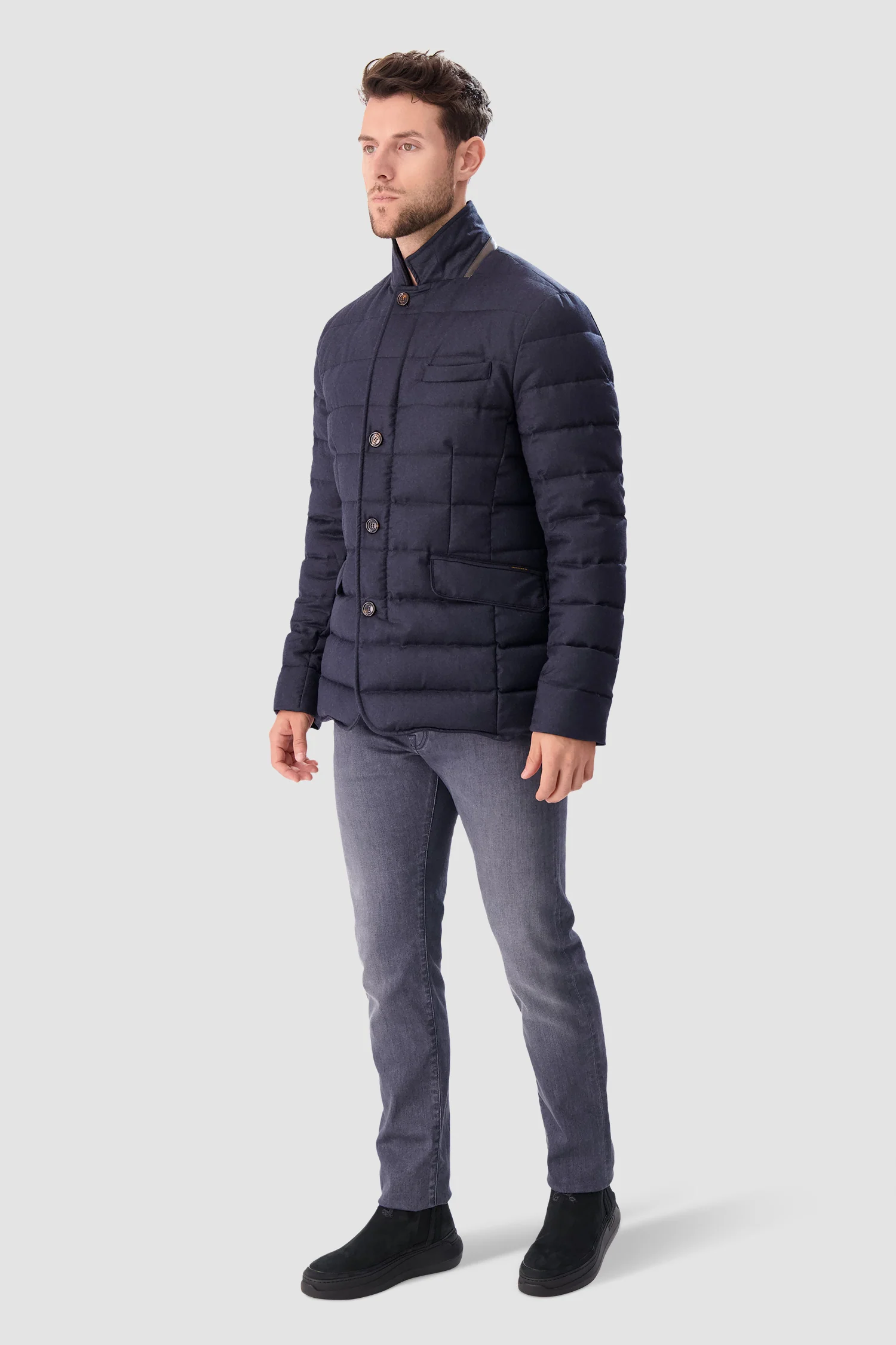 Moorer Blue Grey ZAYN-L Jacket - Image 8