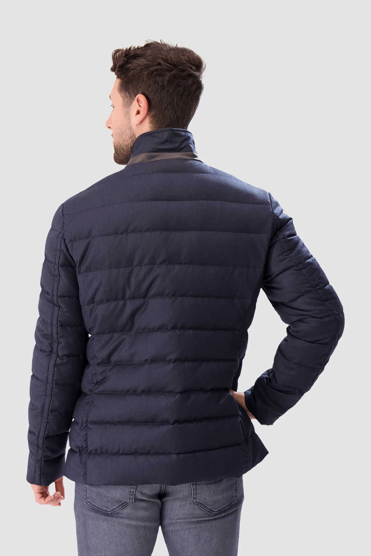 Moorer Blue Grey ZAYN-L Jacket - Image 9