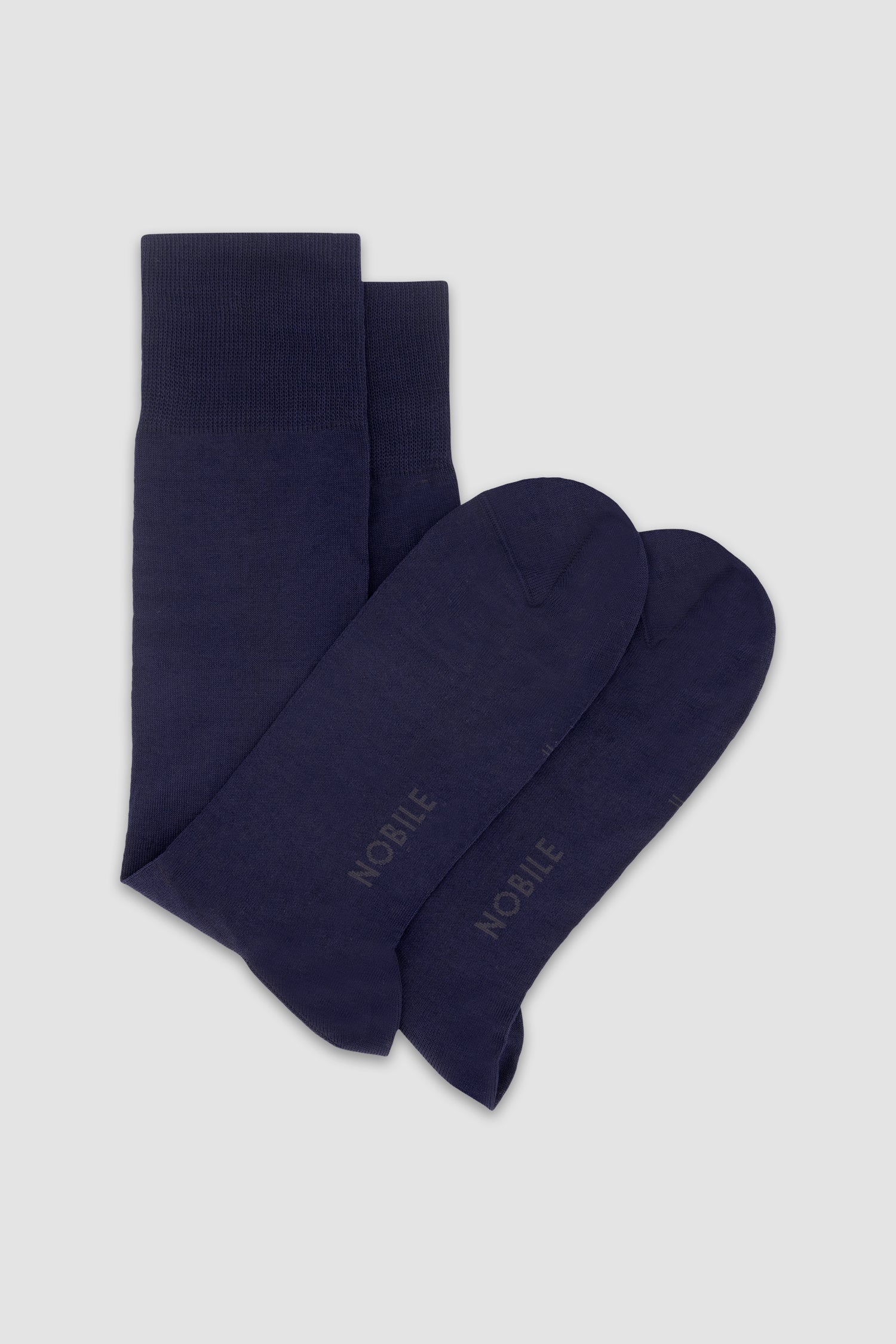 Nobile Solid Blue Crew Socks - Image 4