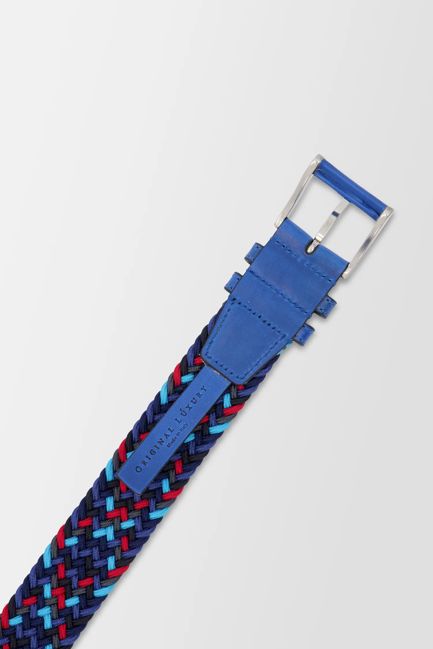 Original Luxury Blue Bergamo Belt - Image 3