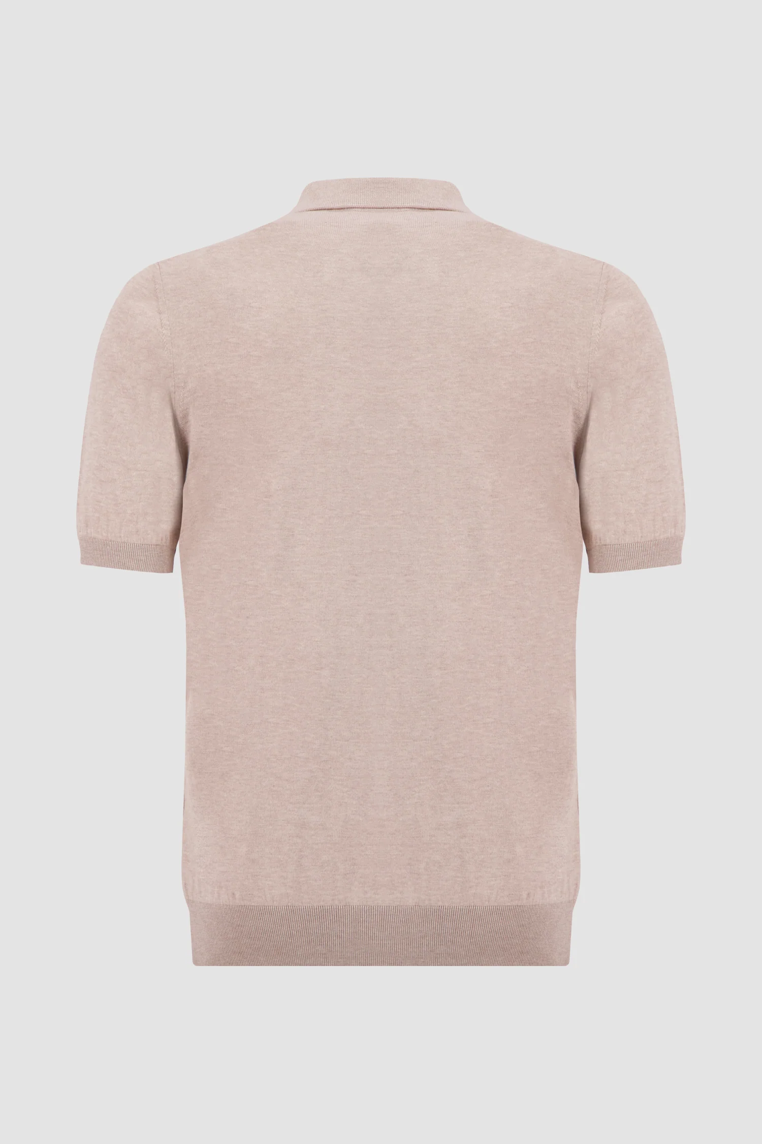 Pashmere Beige Cable Knit Polo - Image 2