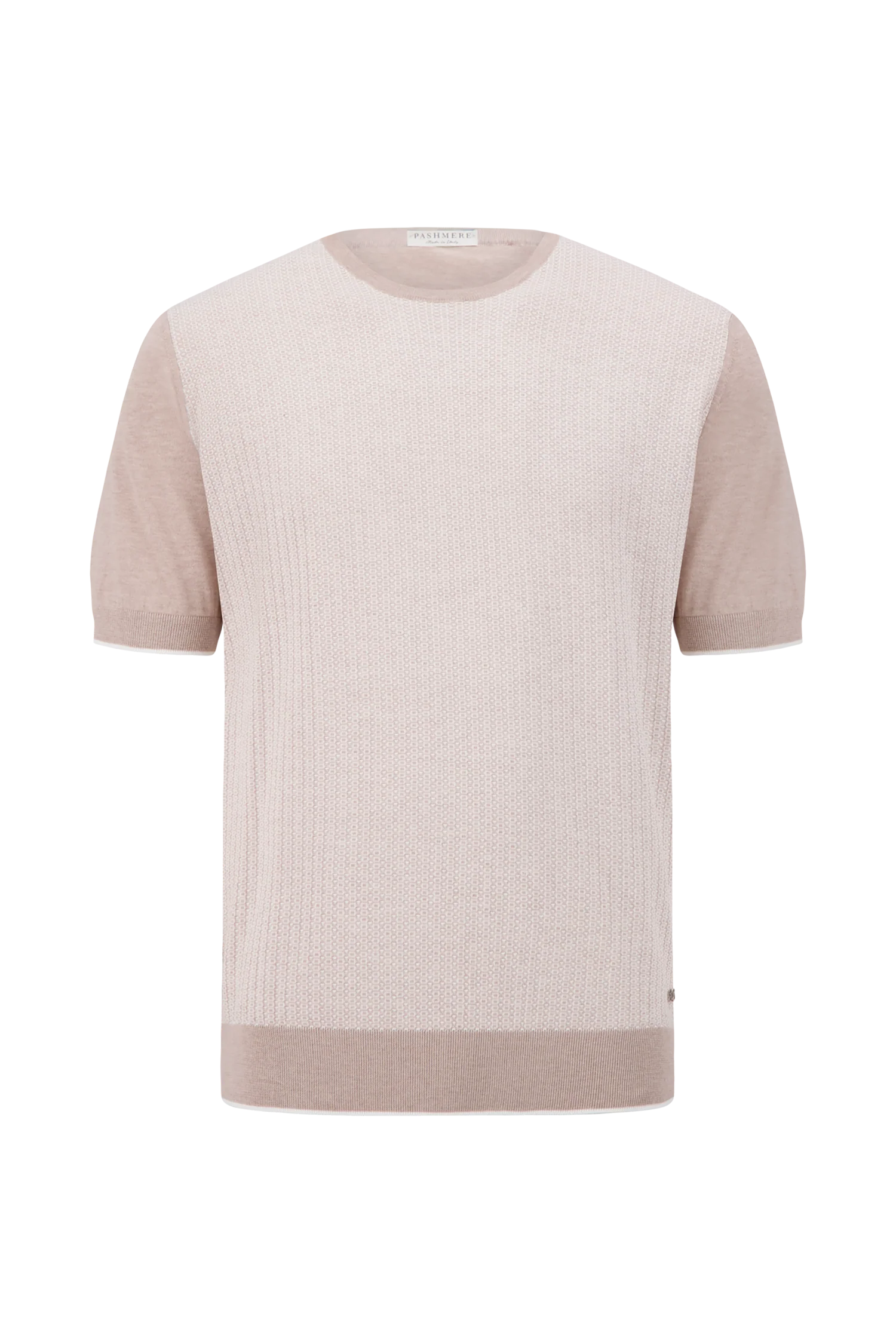 Pashmere Beige Knit Tshirt