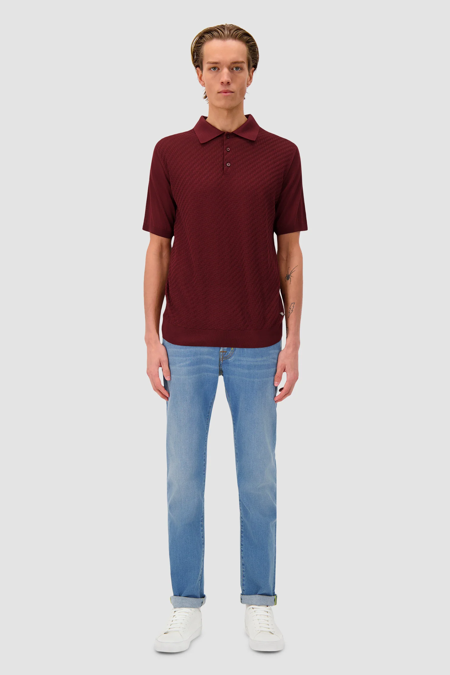 Pashmere Burgundy Polo Shirt - Image 3