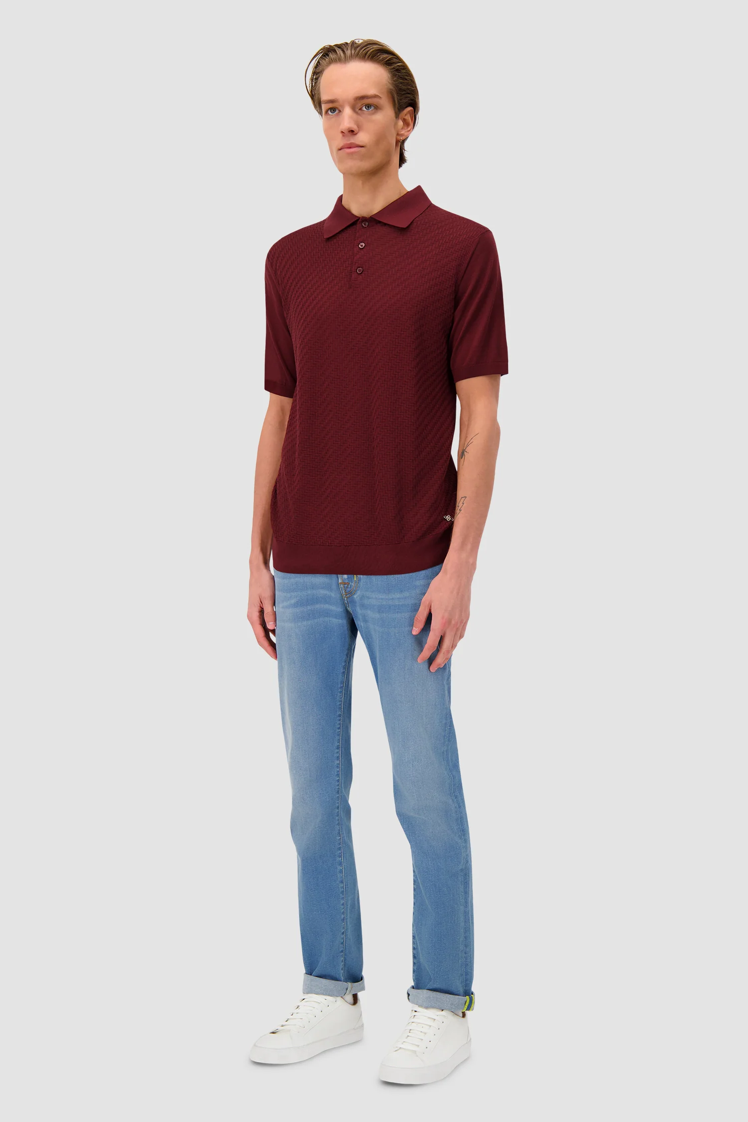 Pashmere Burgundy Polo Shirt - Image 4