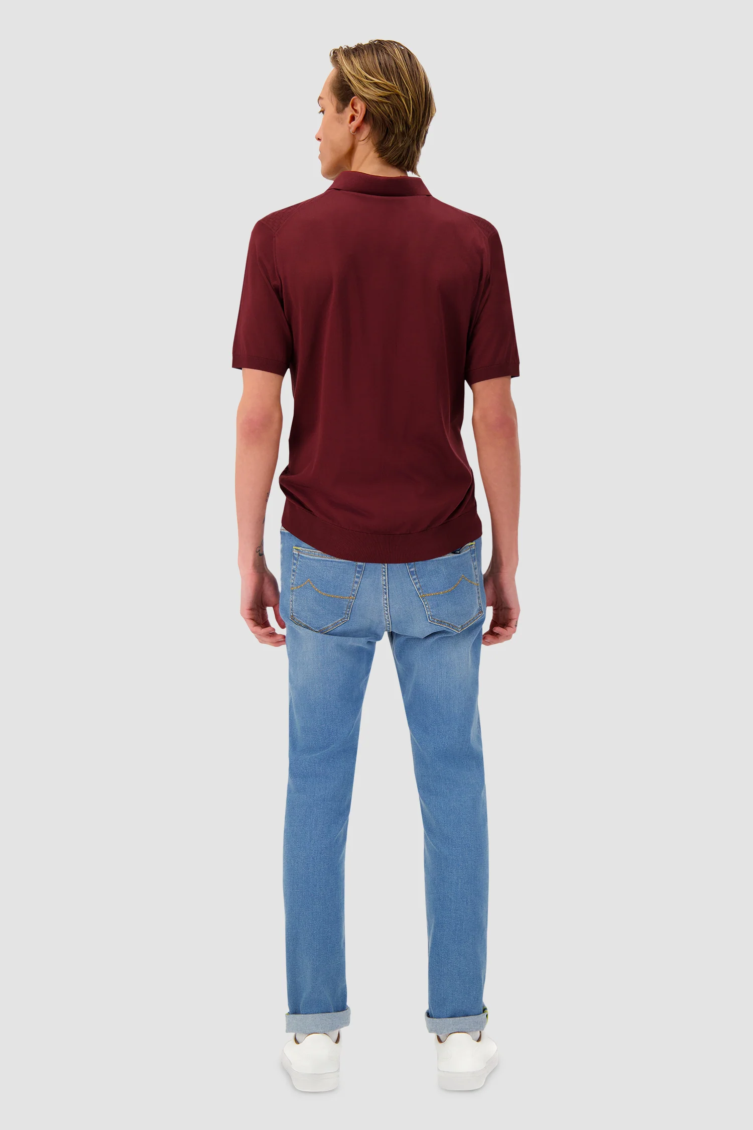 Pashmere Burgundy Polo Shirt - Image 5