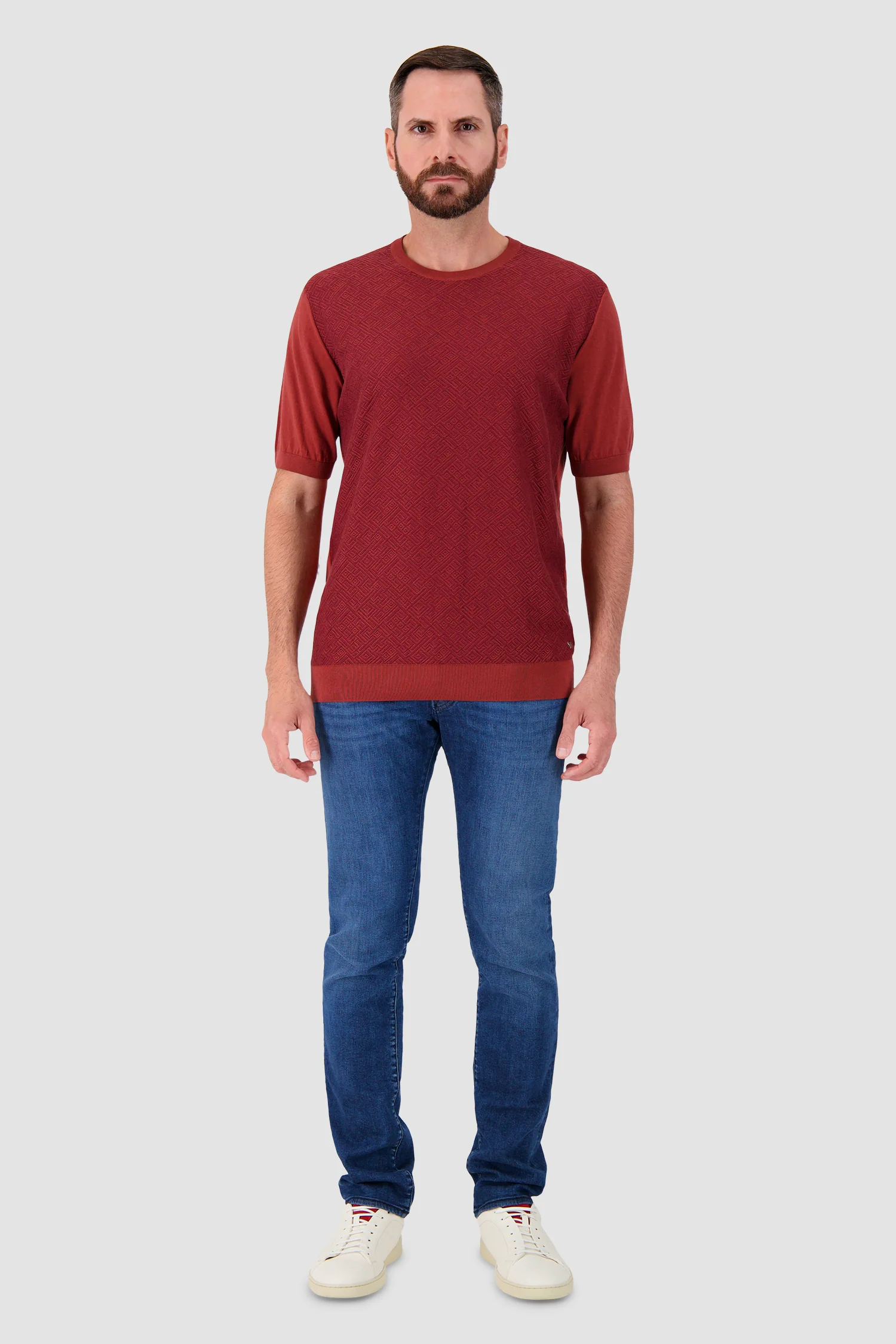 Pashmere Rust Knit T-shirt - Image 3