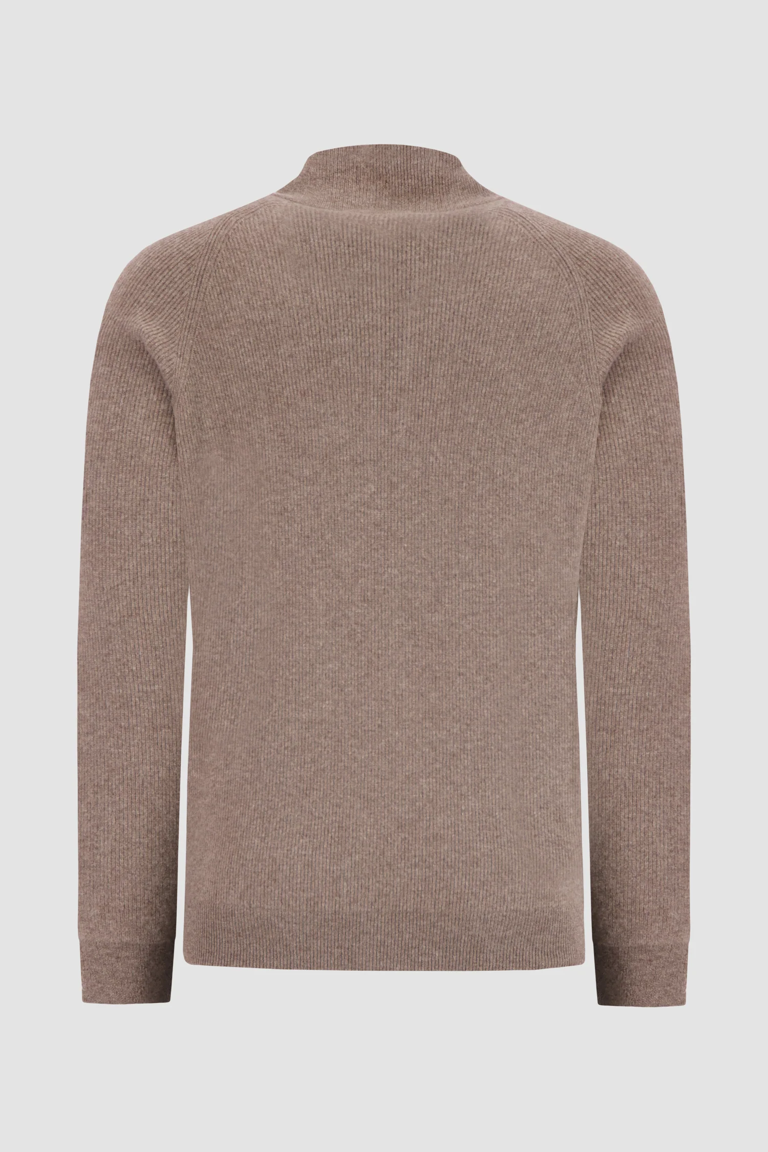 Pashmere Brown Cashmere Full-Zip Sweater - Image 2