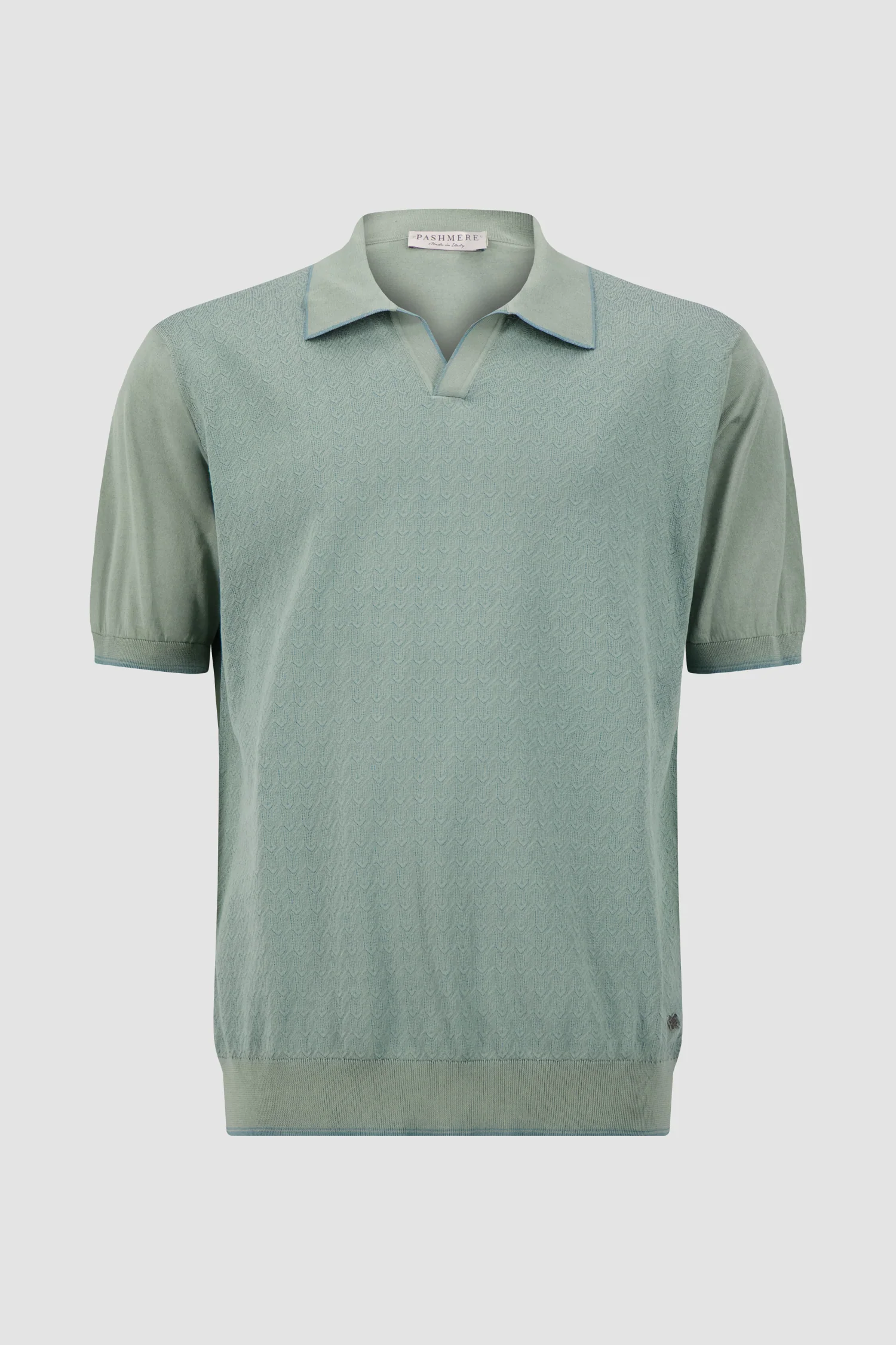 Pashmere Green Textured Polo