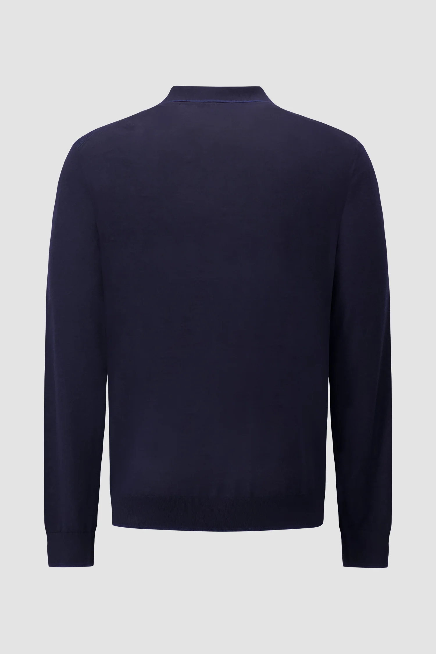 Pashmere Long Sleeve Polo Shirt Navy - Image 2