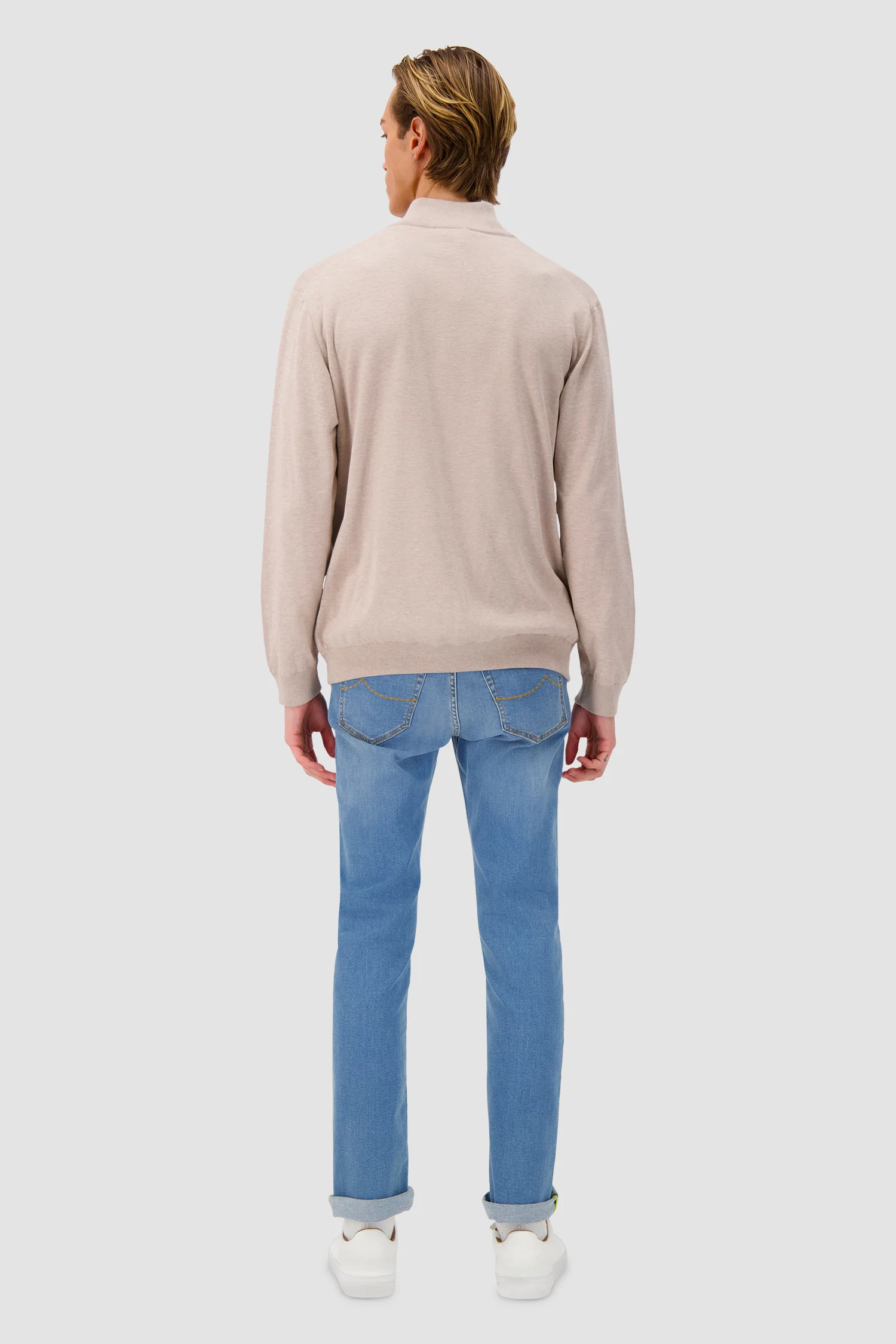 Pashmere Polo Full Zip Sweater - Image 5