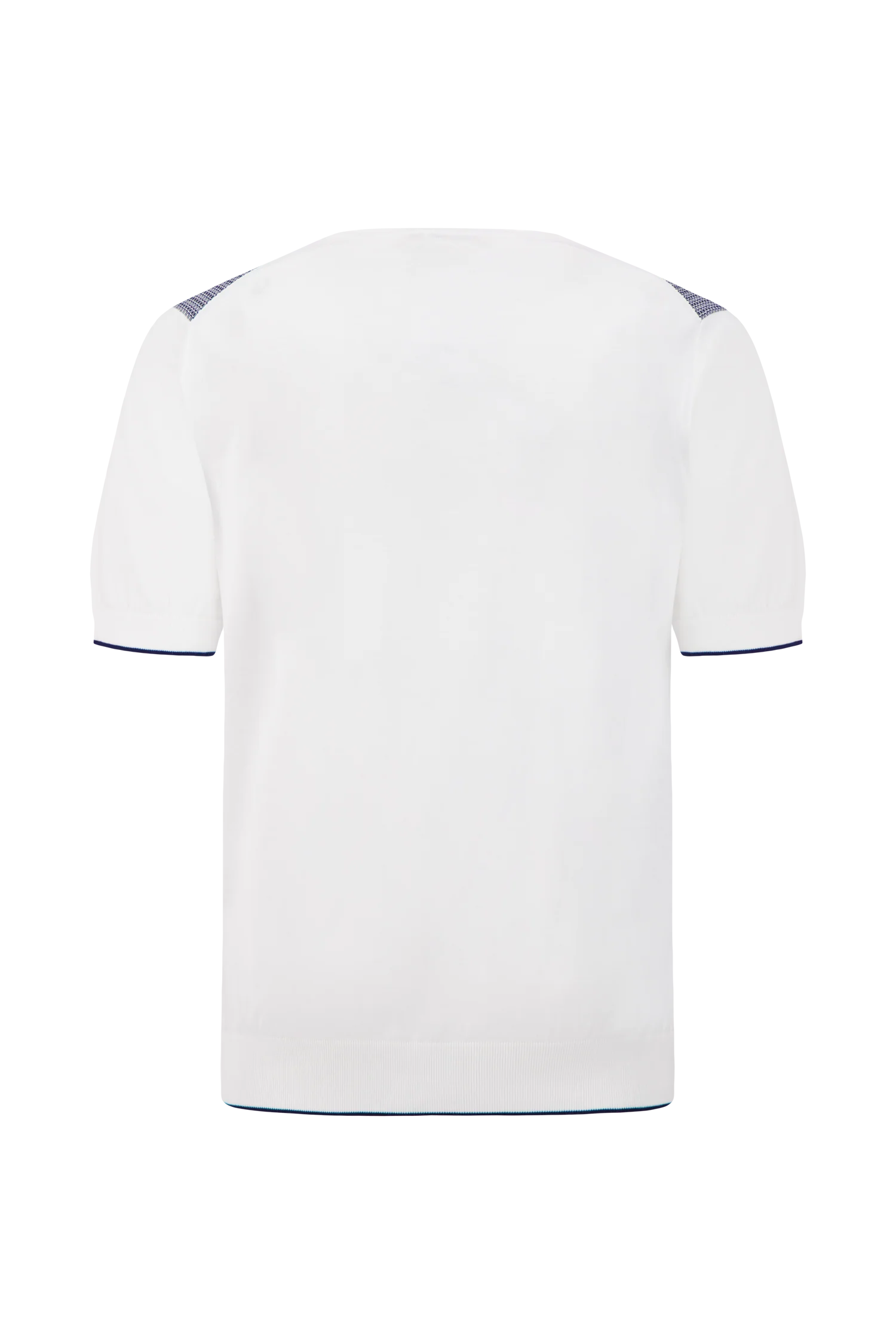 Pashmere White/Navy Knit Tshirt - Image 2