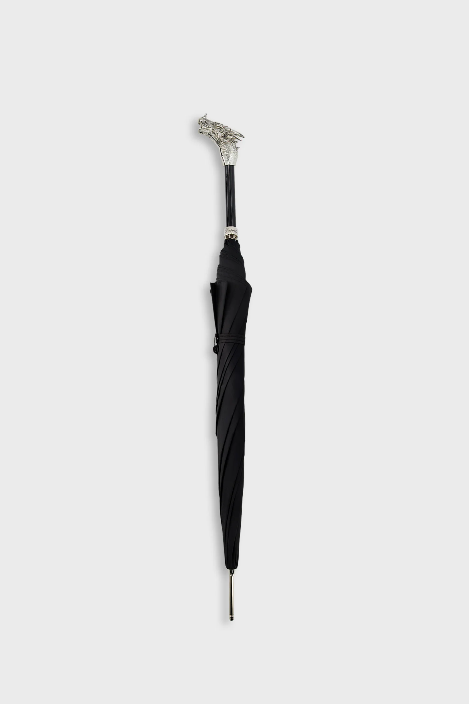 Pasotti Black/Silver Dragon Umbrella - Image 3