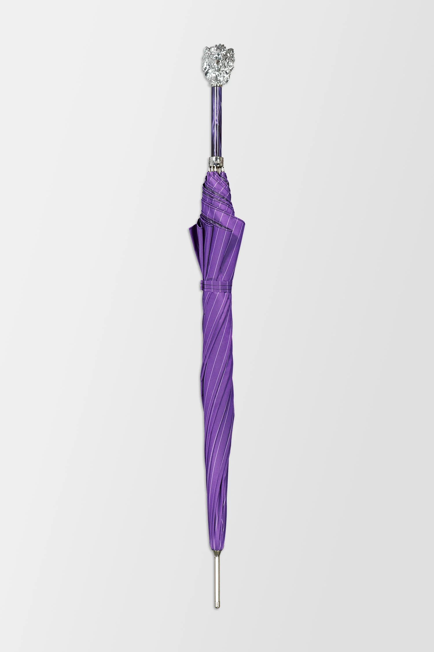 Pasotti Purple Lion Handle Umbrella - Image 5